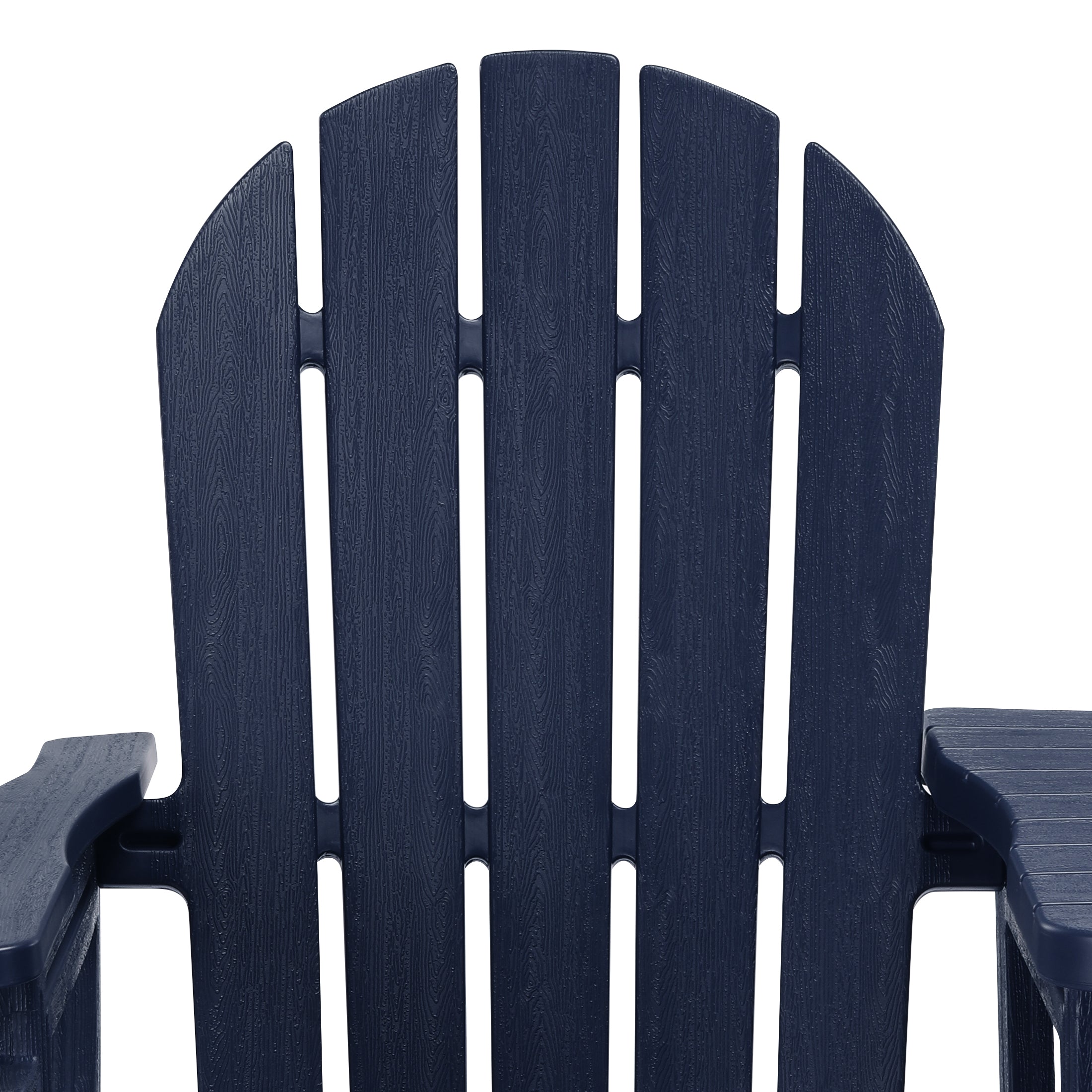 Cayman Outdoor HDPE Adirondack Chairs With Connecting Table Tray (Set of 2)