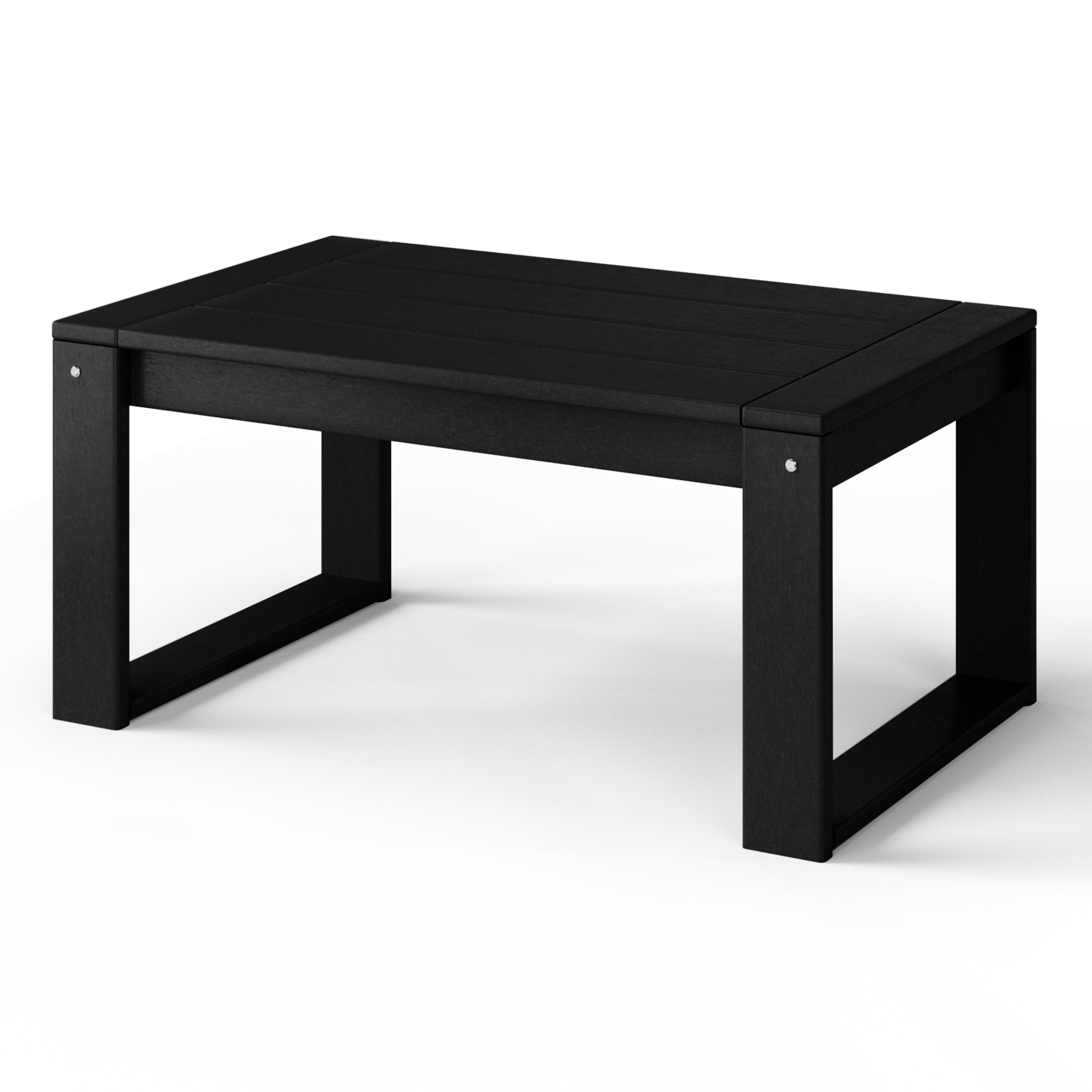Rockaway Modern Outdoor HDPE Rectangle Patio Coffee Table
