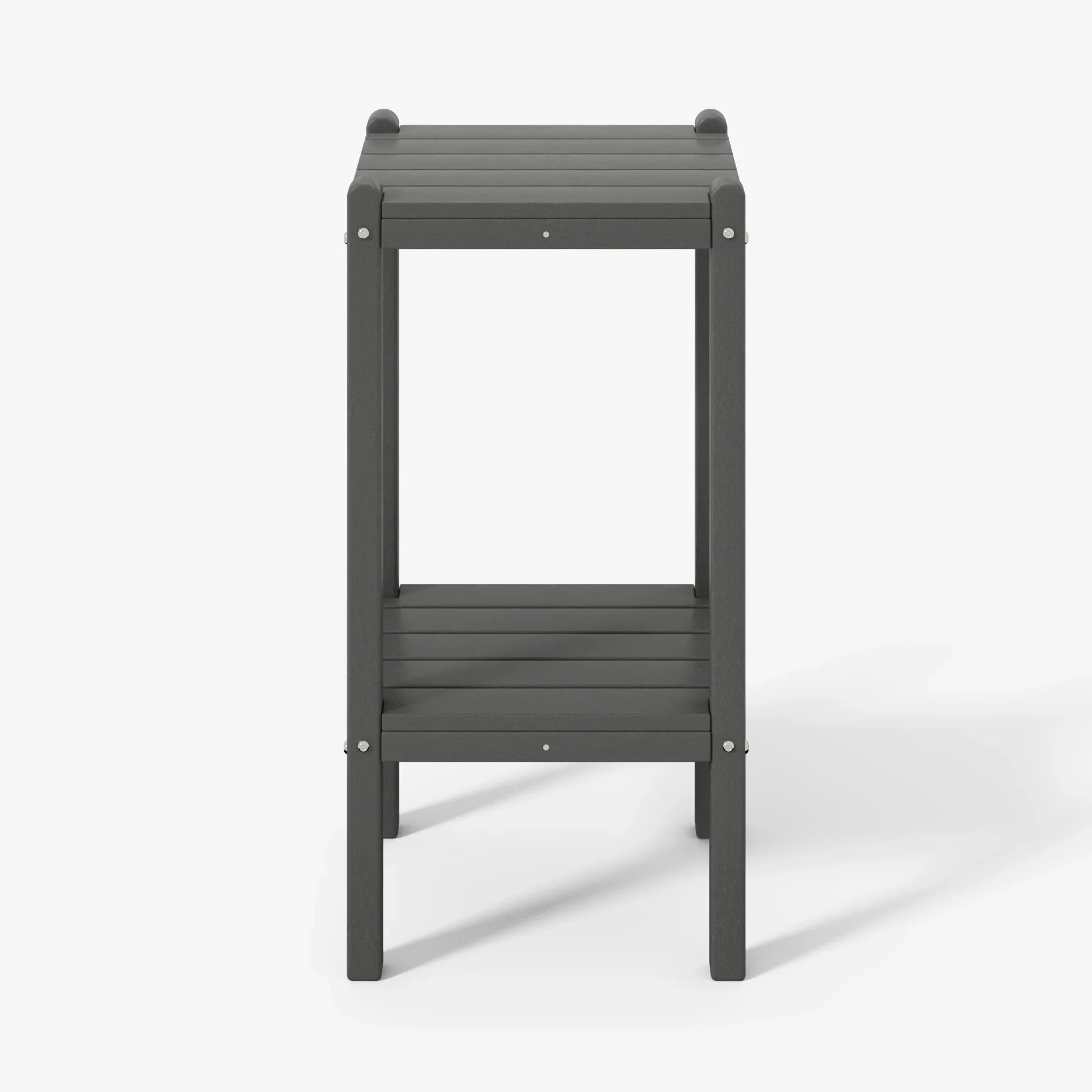 Paradise 36" Outdoor Adirondack HDPE 2-Tier Patio Side Table