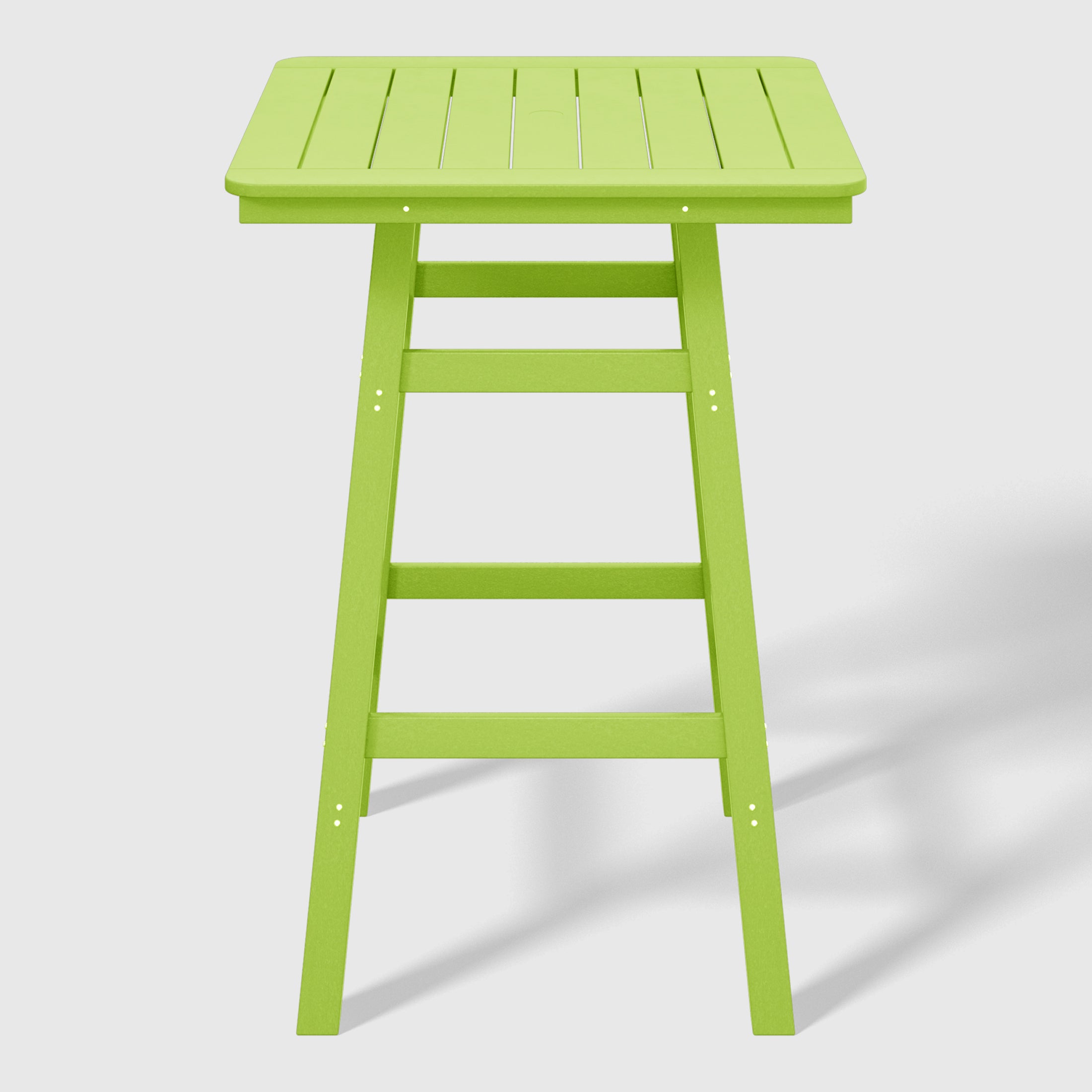 Paradise 30" Square Outdoor Patio Bistro Bar Table With Umbrella Hole