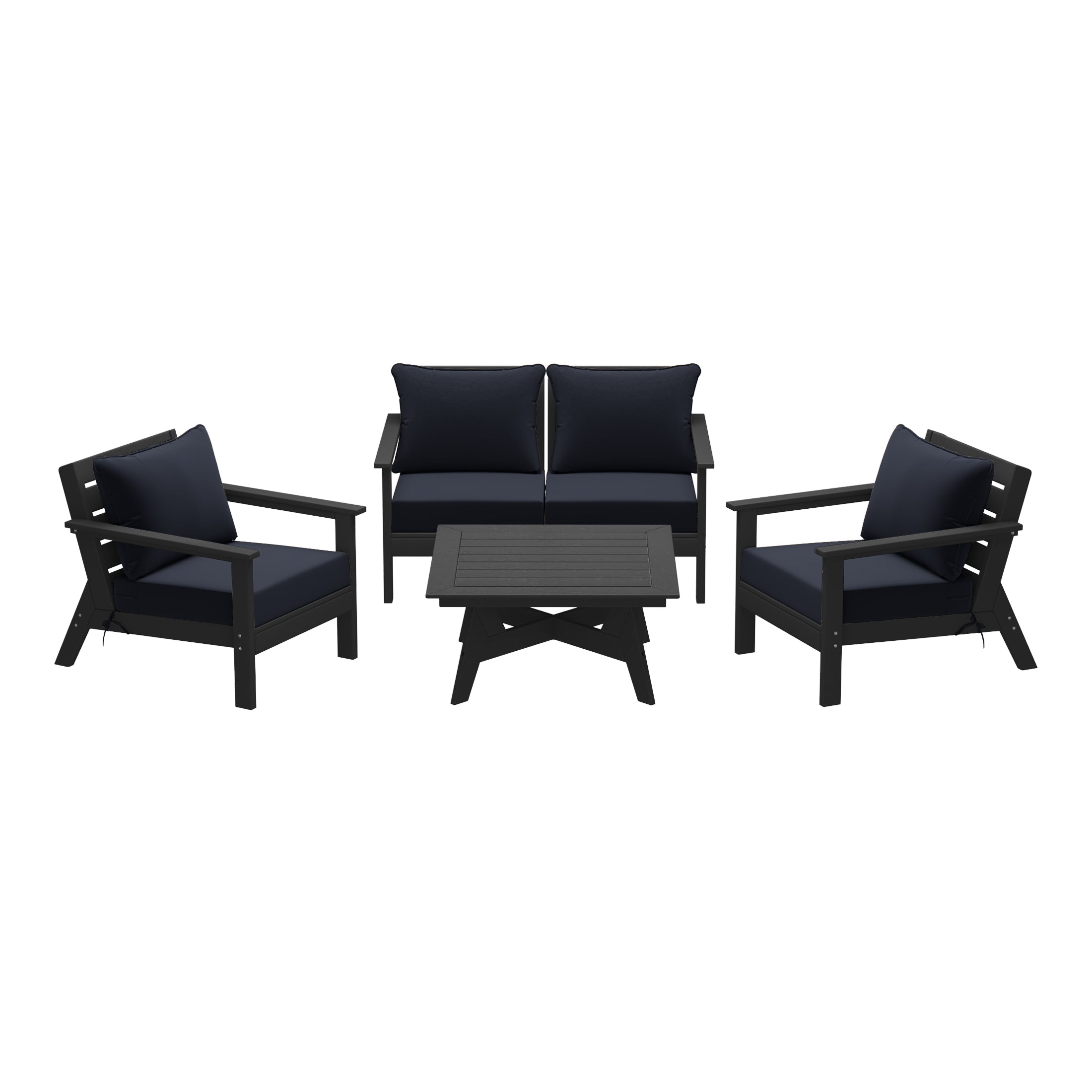 Portsmouth Outdoor 5-Piece Modular Sectional Patio Furniture Sofa Set