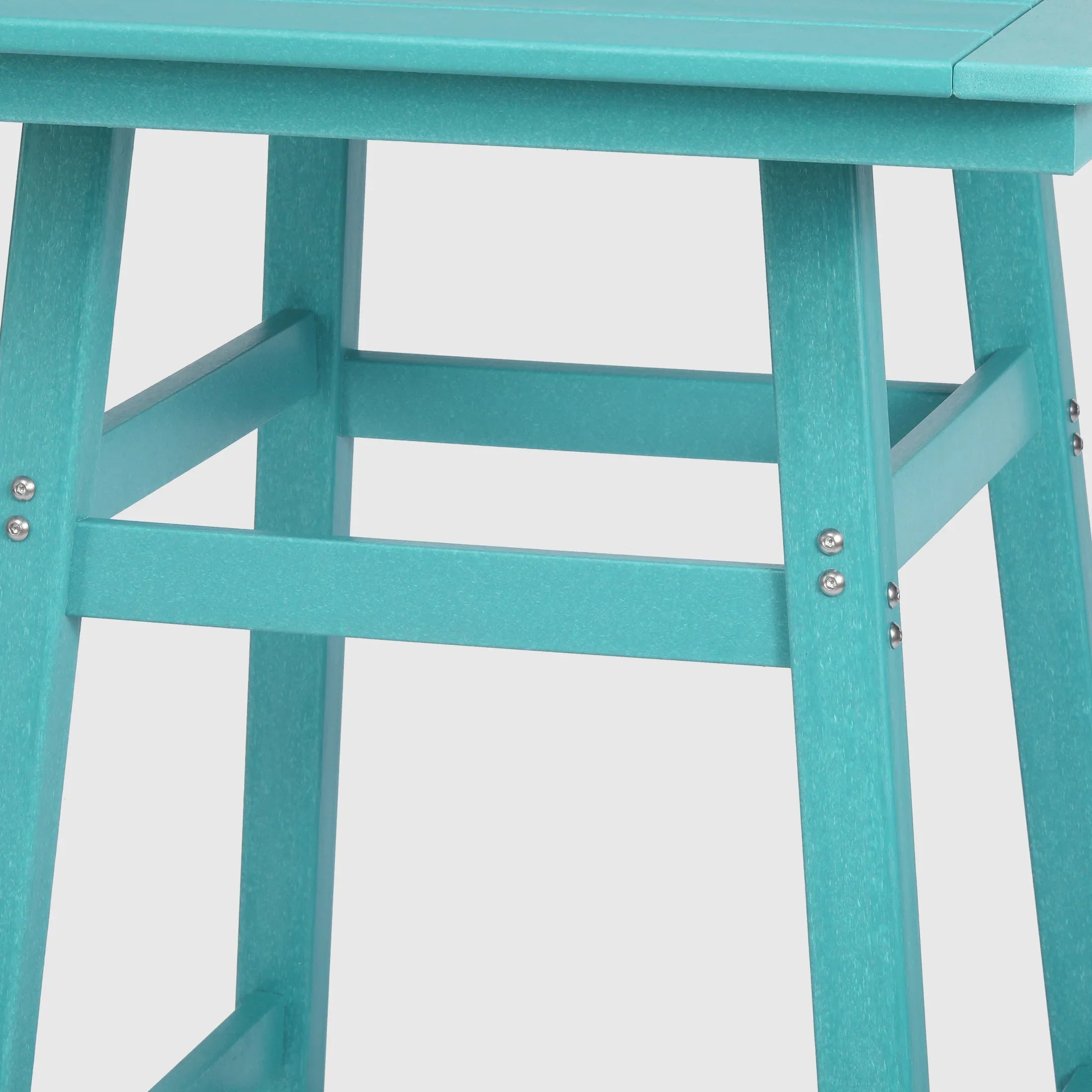 Paradise 30" Square Outdoor Patio Bistro Bar Table With Umbrella Hole