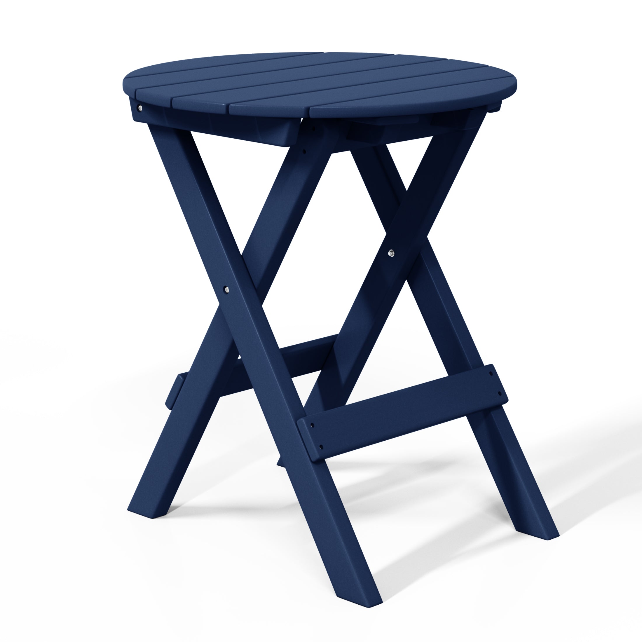 Paradise HDPE Outdoor 24.5 Inch Round Portable Folding Patio Dining Table