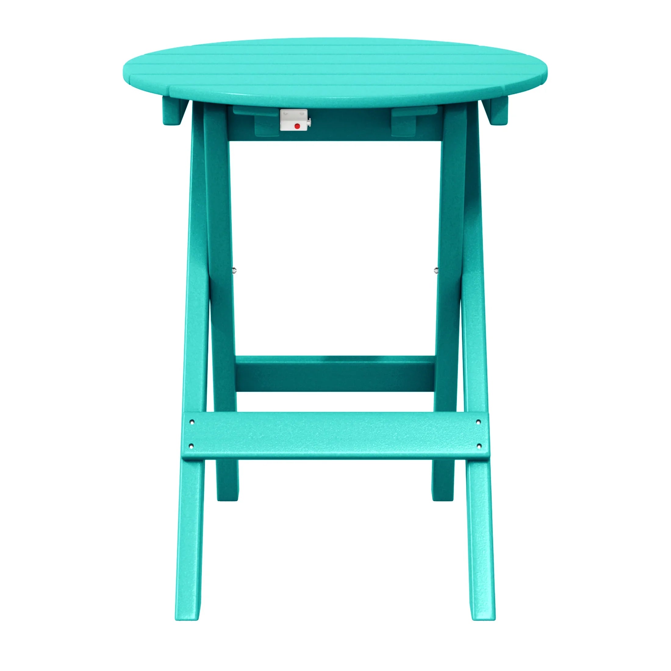Paradise HDPE Outdoor 24.5 Inch Round Portable Folding Patio Dining Table