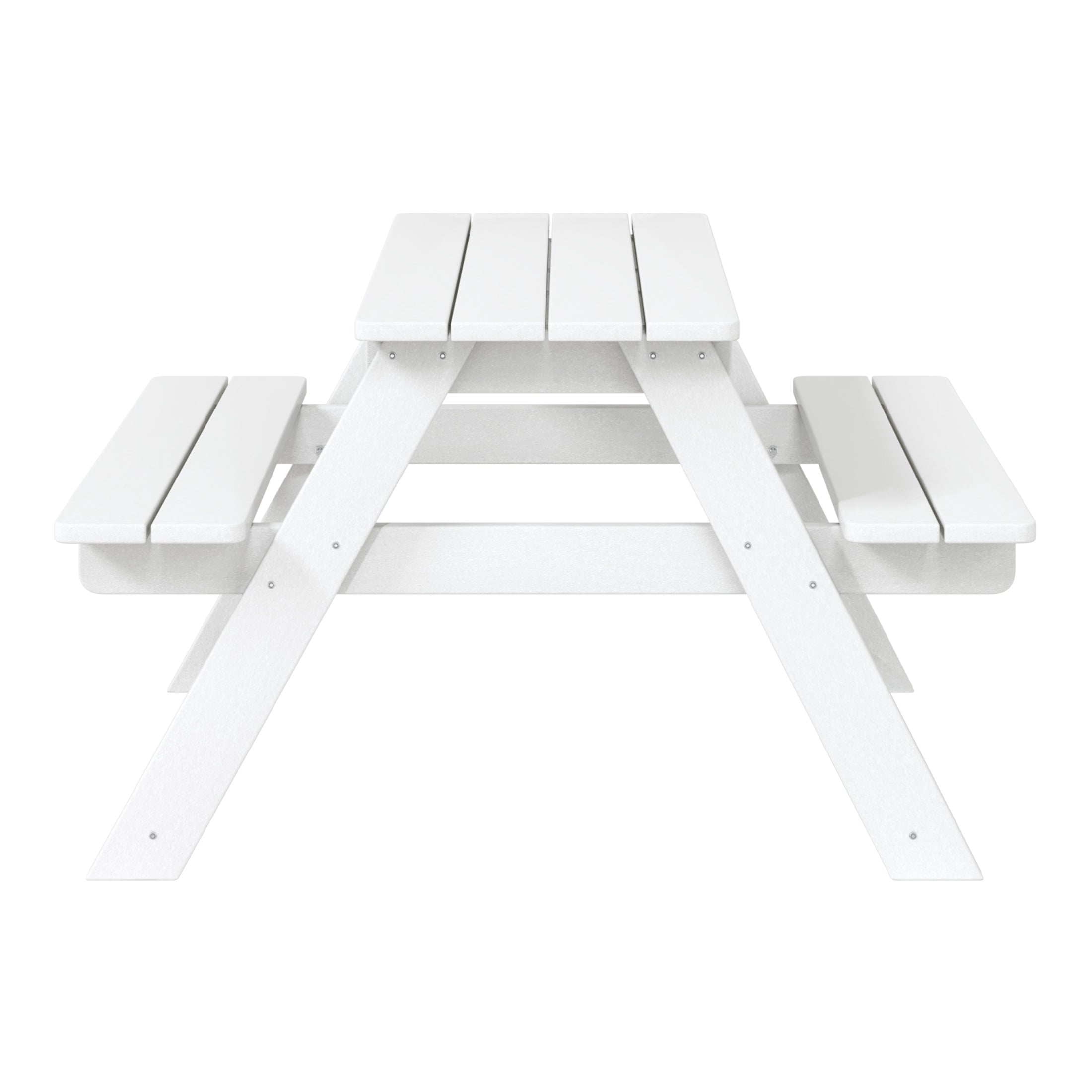 Paradise Outdoor Patio Kids HDPE Plastic Picnic Bench Table