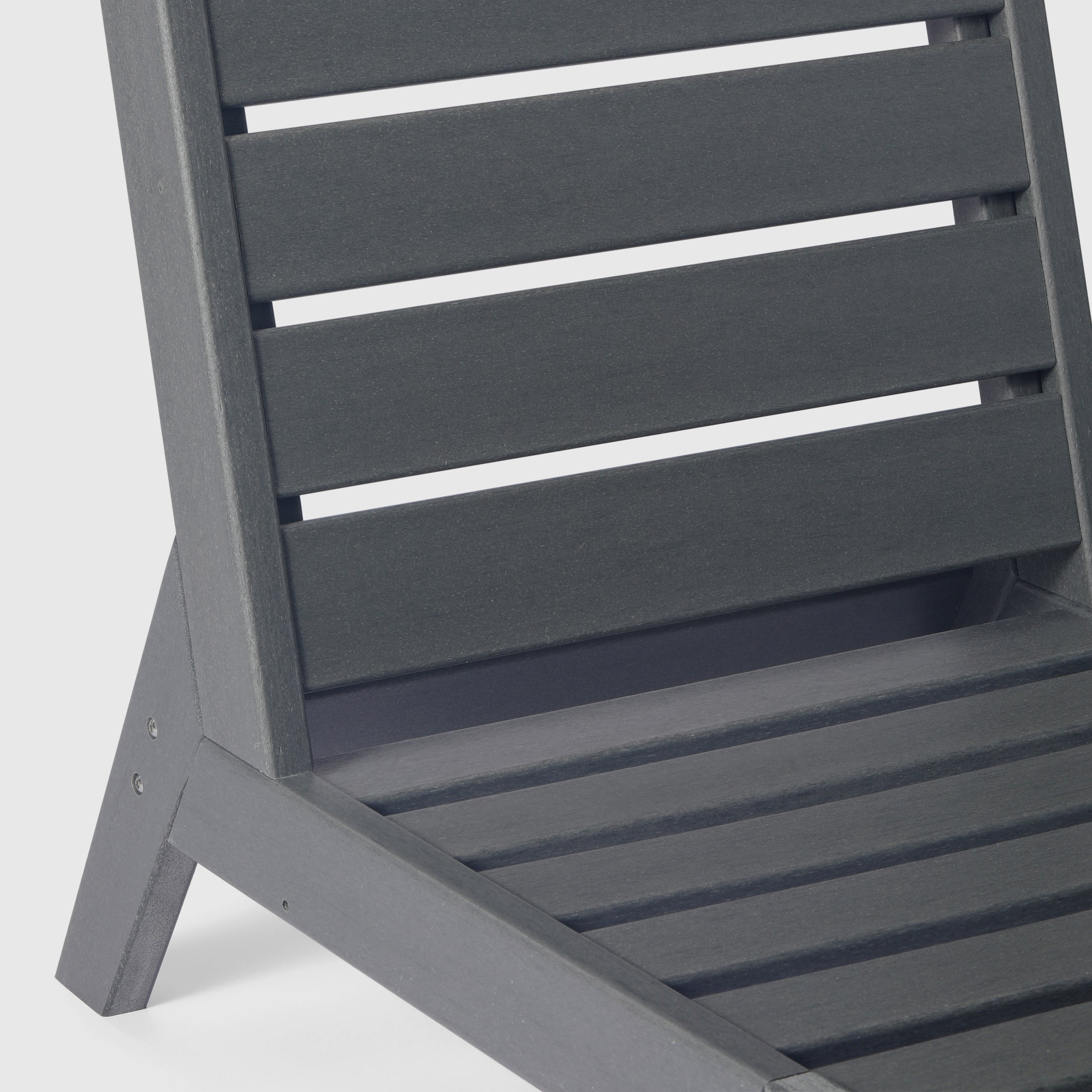 Portsmouth Outdoor HDPE Deep Seating Modular Armless Patio Chair