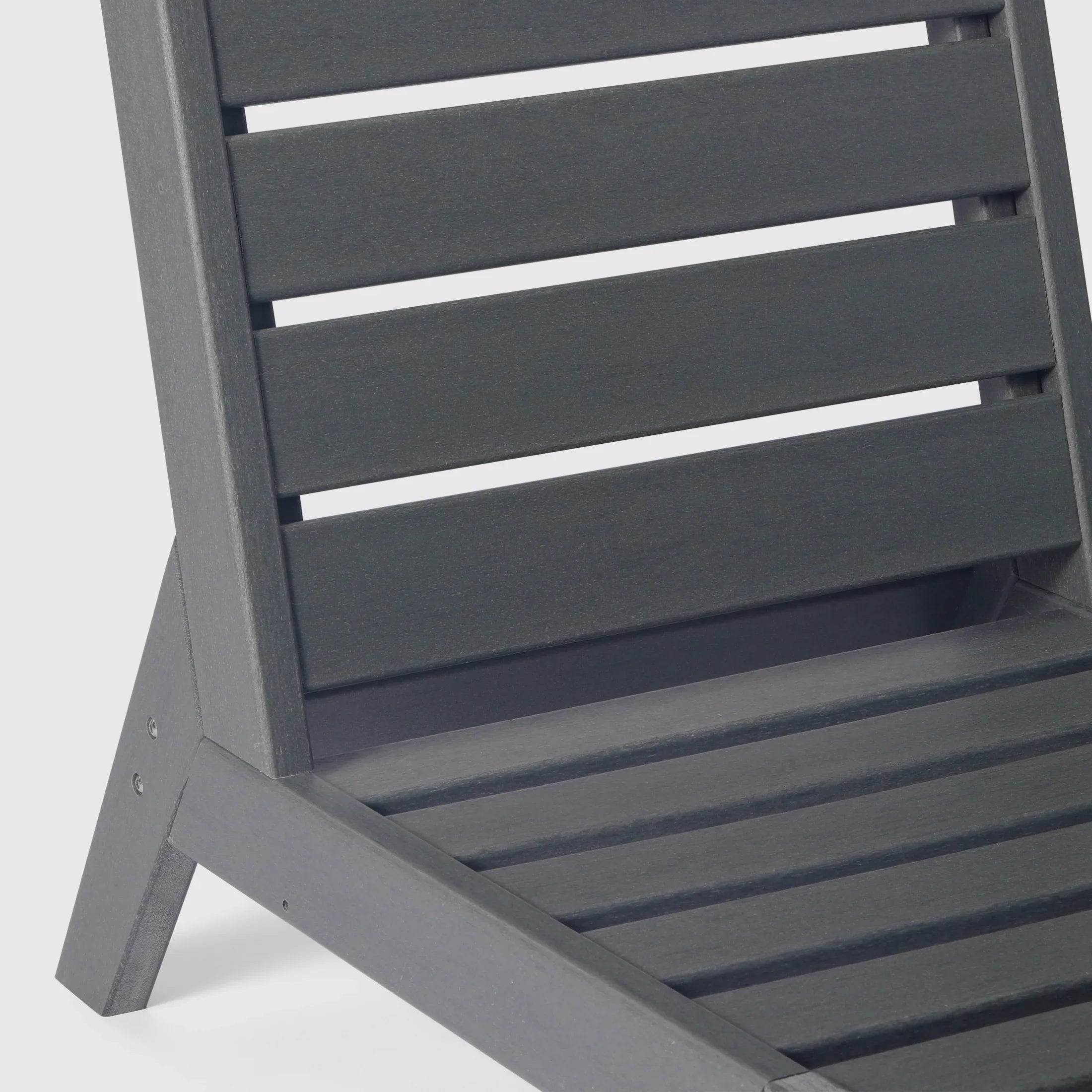 Portsmouth Outdoor HDPE Deep Seating Modular Armless Patio Chair with Patio Cushions