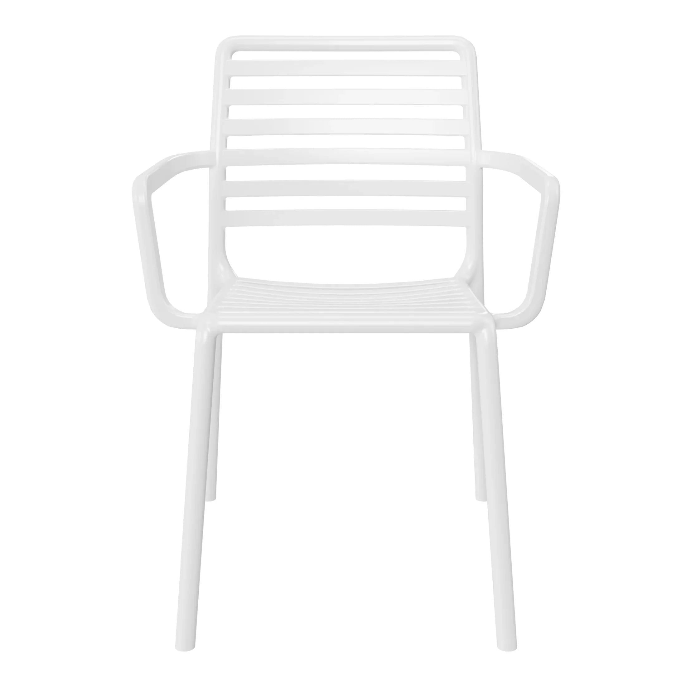 Sunshine Outdoor Stackable Polypropylene Plastic Resin Dining Armchairs (Set of 4)