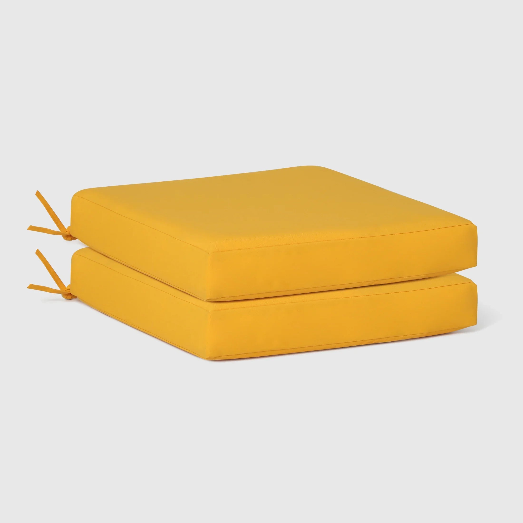 Harmony Outdoor Patio Furniture Seat Chair Square Cushions Set of 2, 20" x 19"