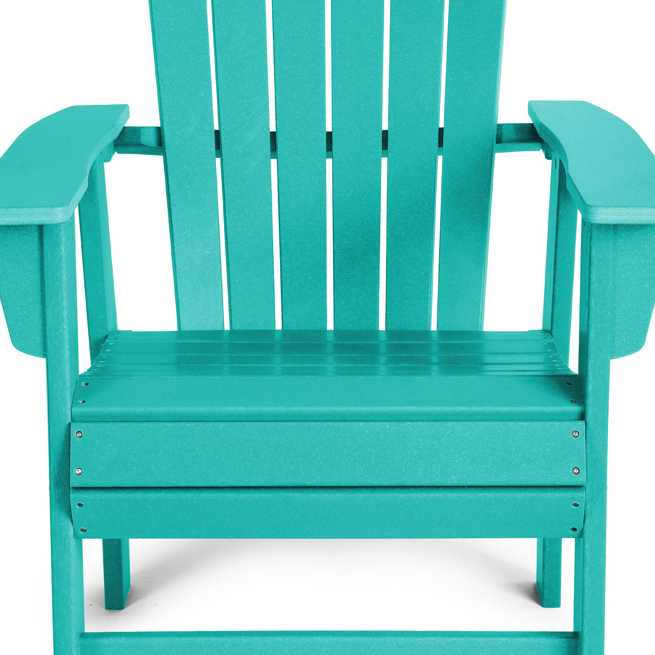 Portside Outdoor Modern HDPE Adirondack Patio Dining Chairs (Set of 2)