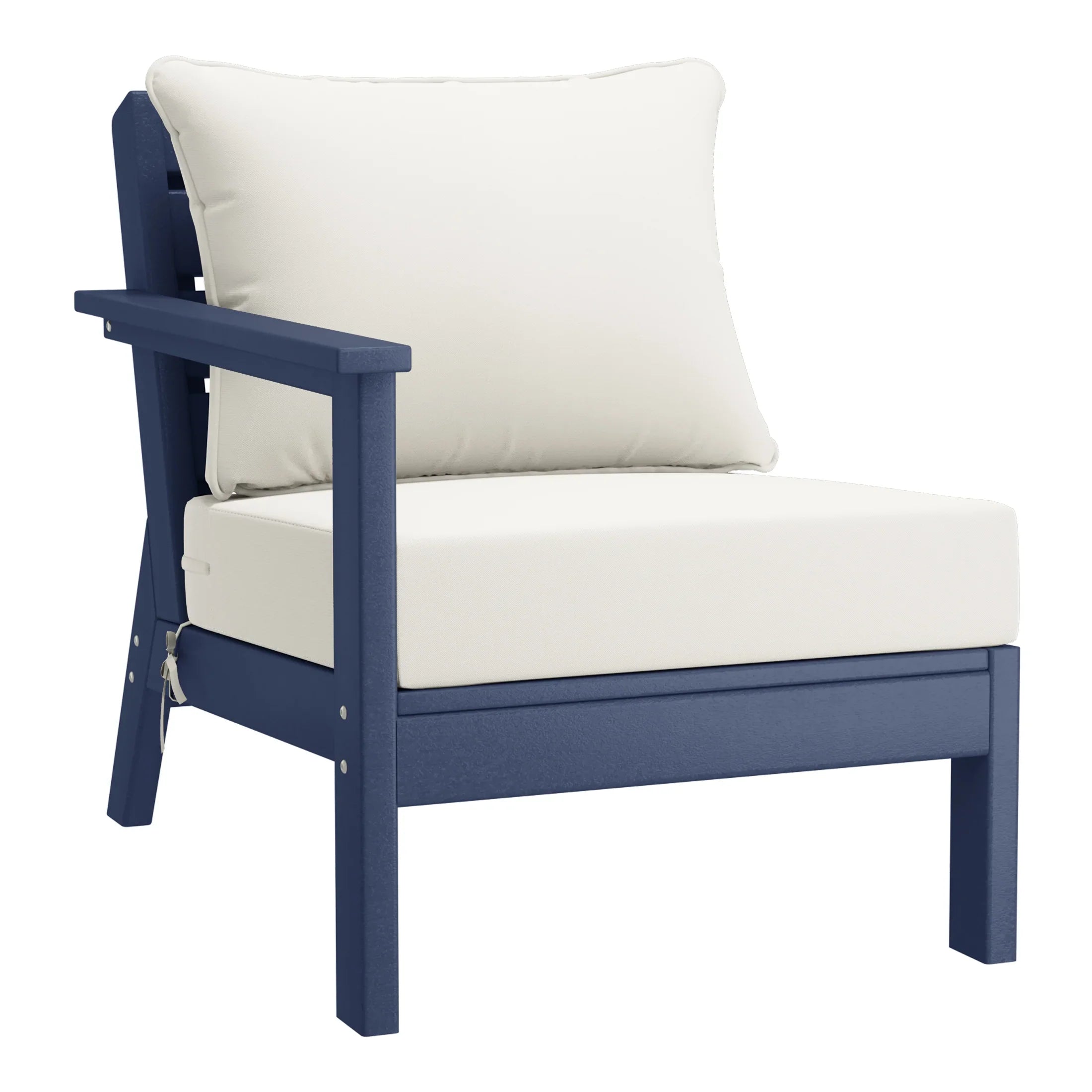 Portsmouth Outdoor Patio HDPE Sectional Sofa with Patio Cushions