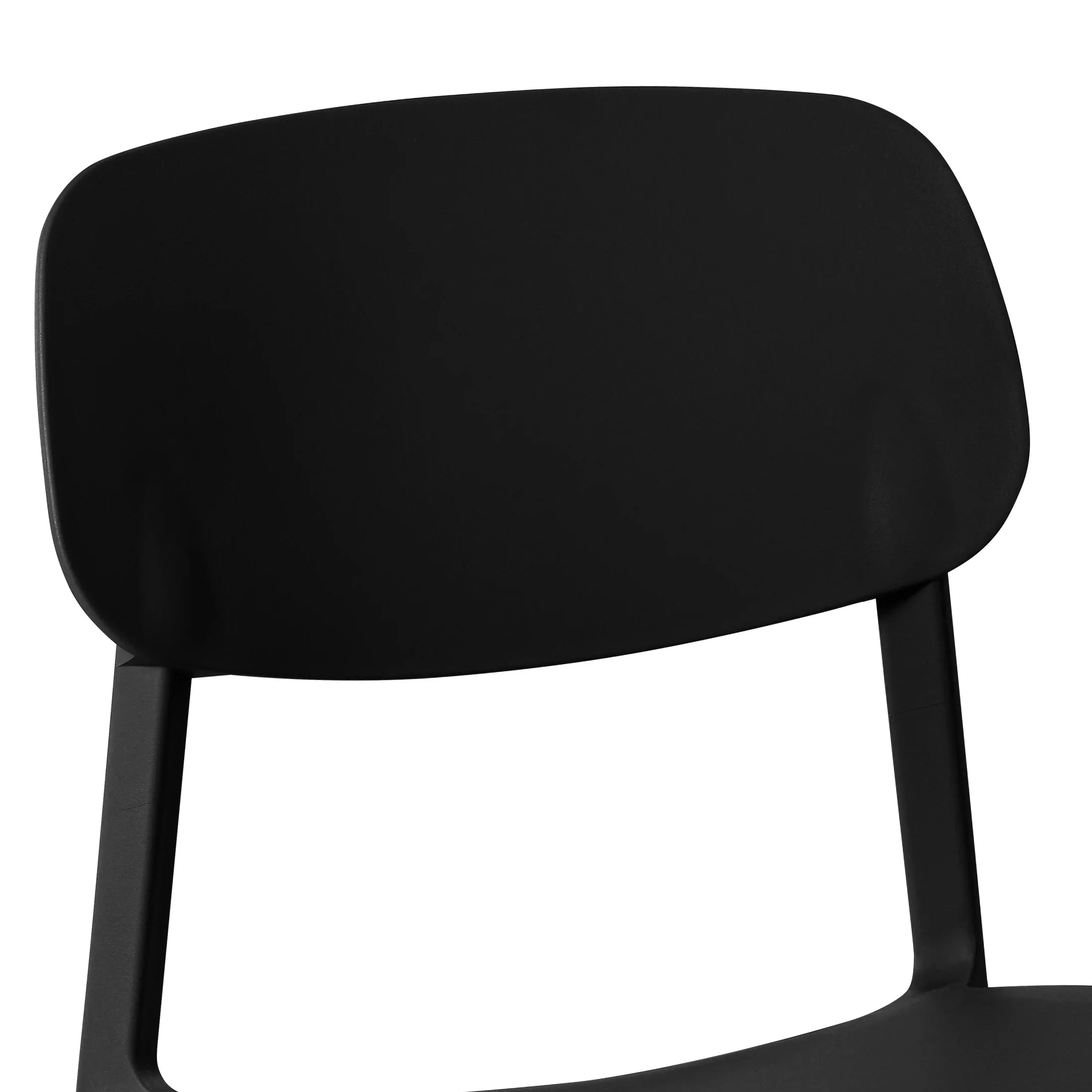 Sunshine Modern Stackable Polypropylene Plastic Patio Dining Chair (Set of 2)