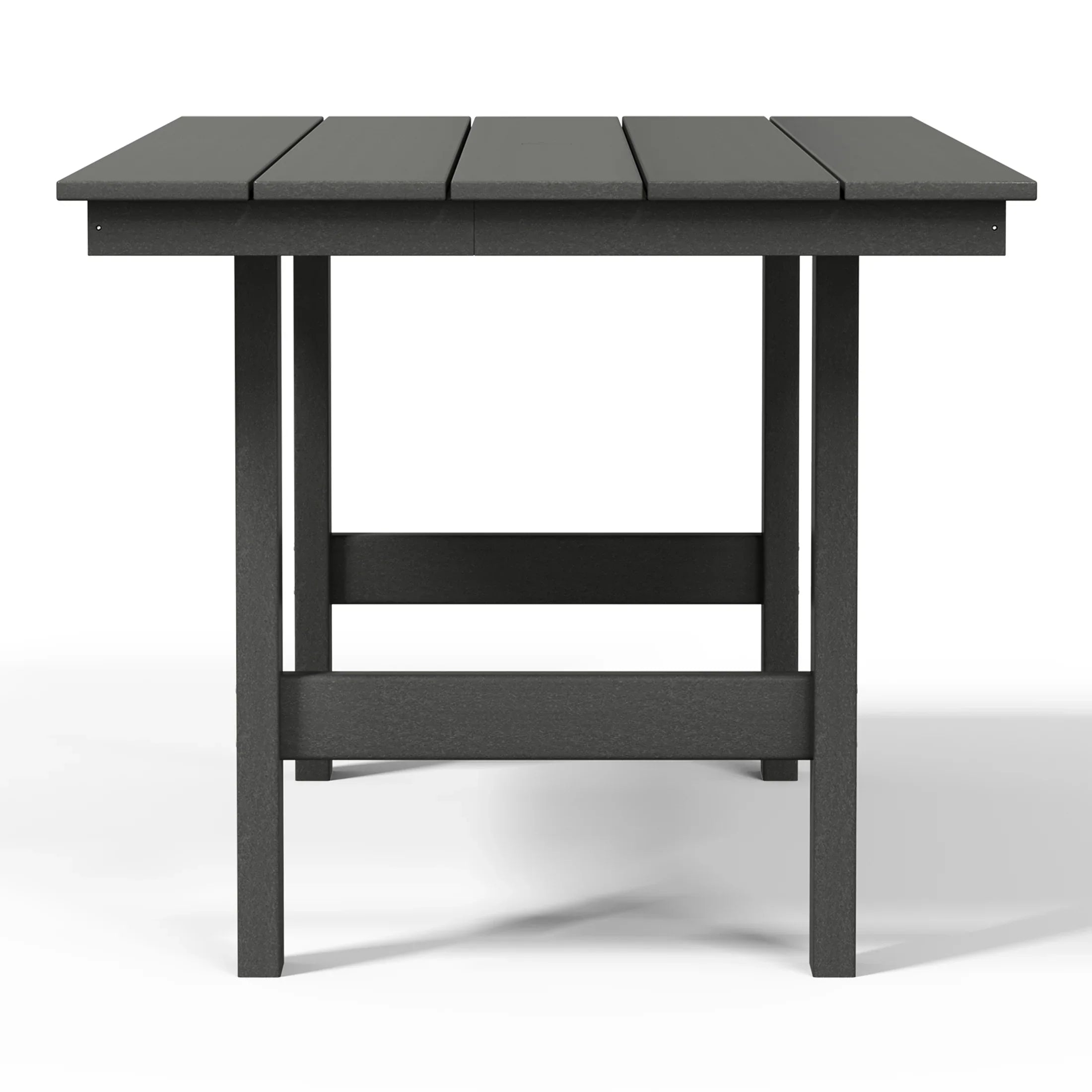 Palms 7-Piece HDPE Outdoor Rectangular Patio Dining Table Set with Side Chairs