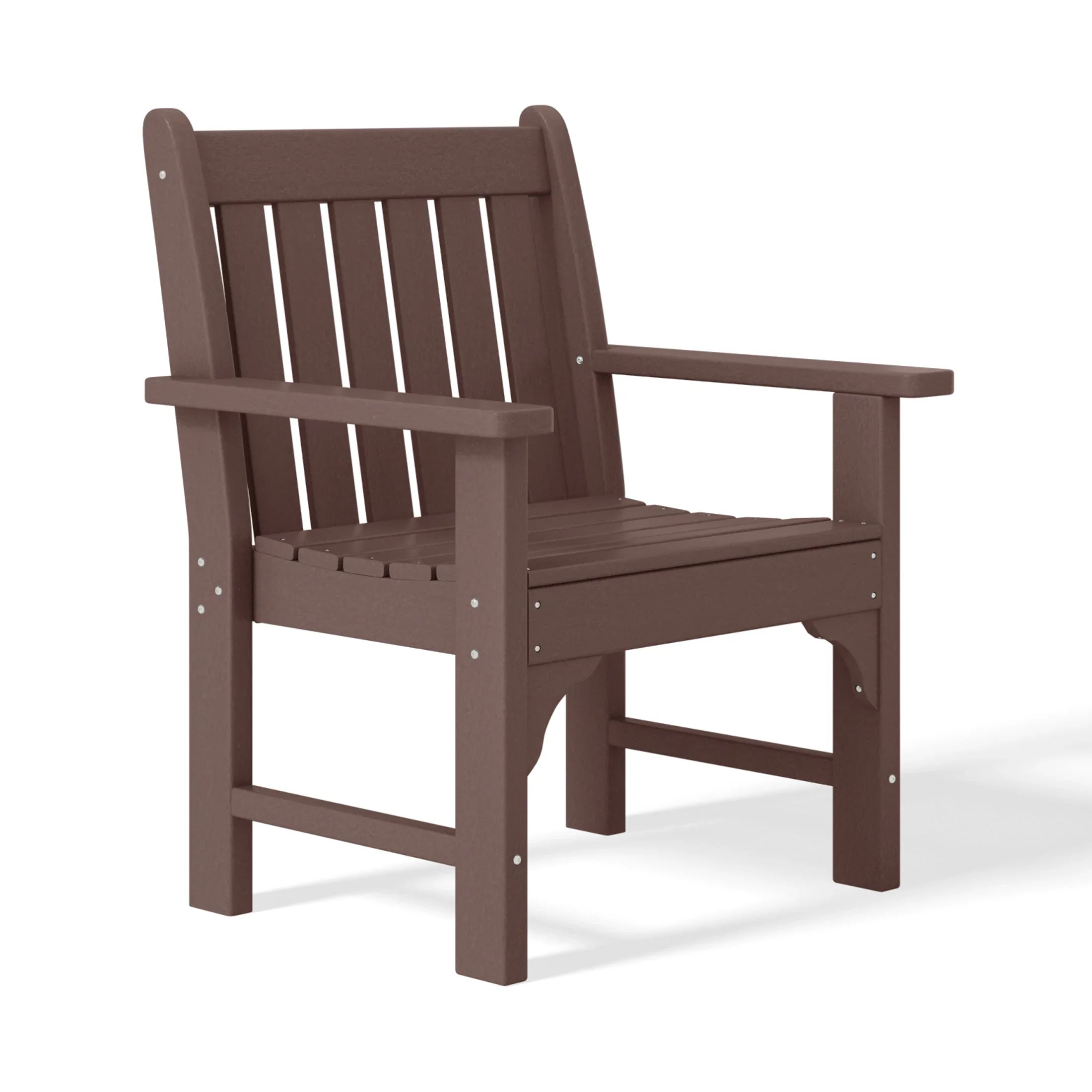 Paradise Outdoor Patio HDPE Adirondack Dining Arm Chair