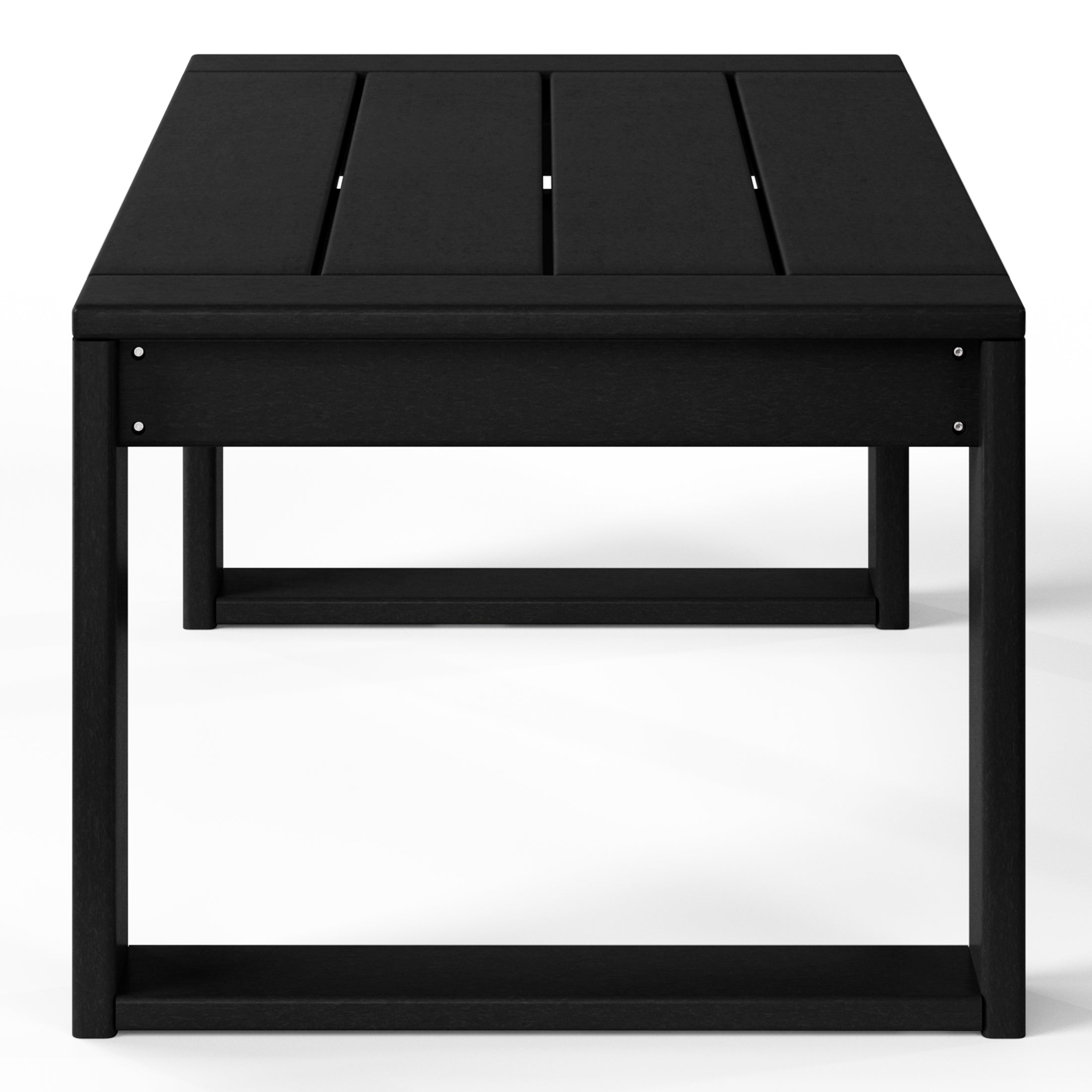 Rockaway Modern Outdoor HDPE Rectangle Patio Coffee Table