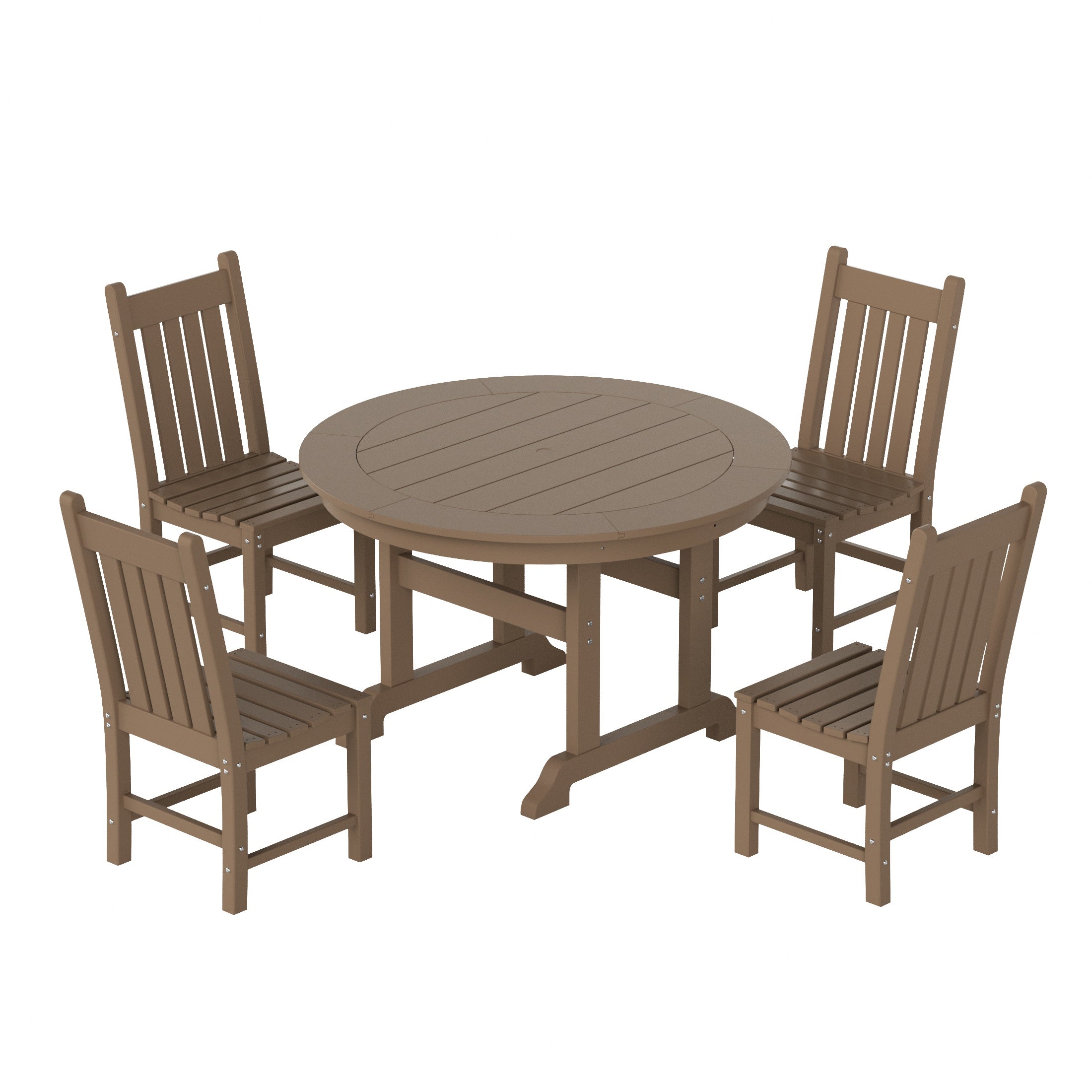 Paradise 5 Piece Outdoor Patio Dining Set Outdoor Round Table and Chair Set