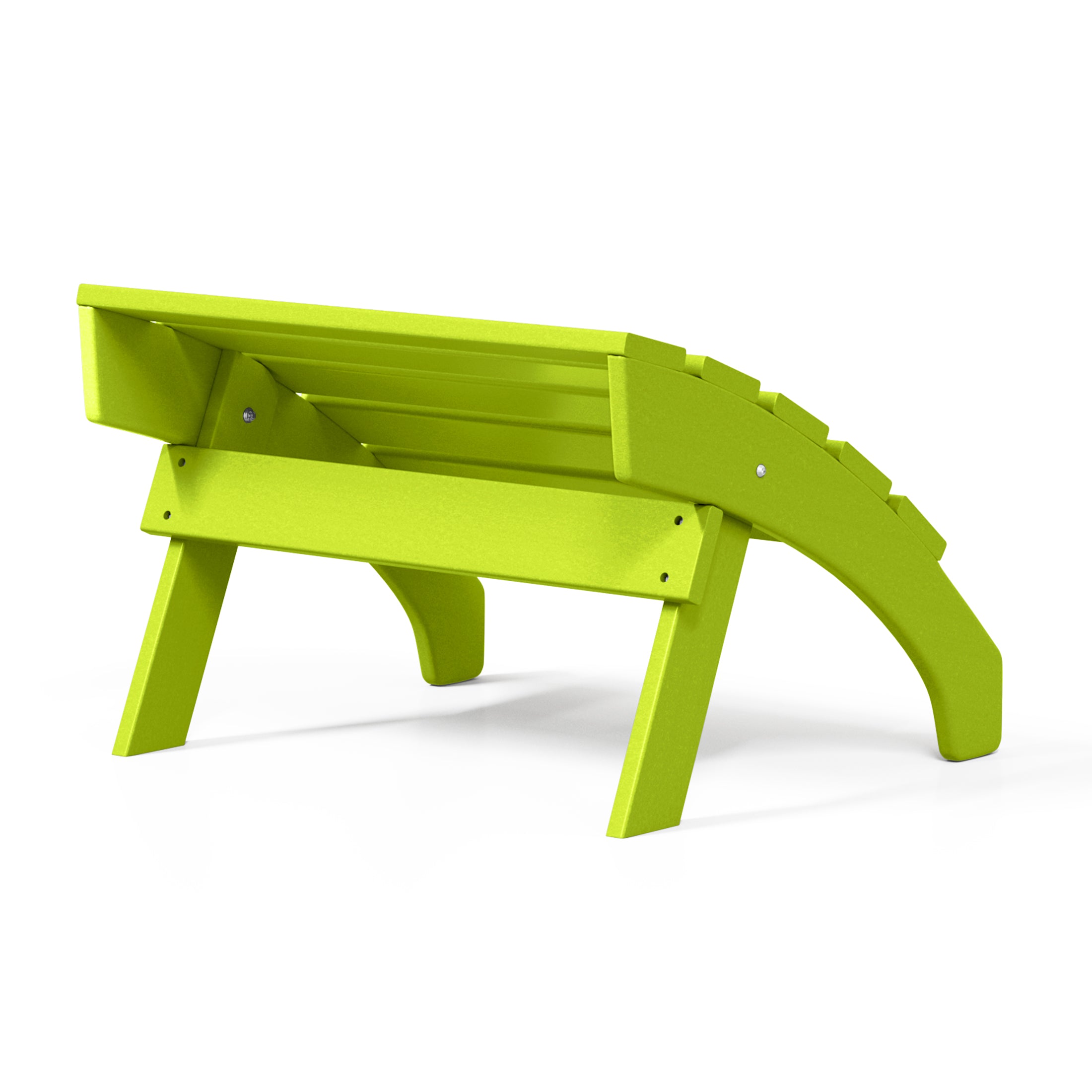 Portside Outdoor Patio HDPE Adirondack Ottoman Footrest