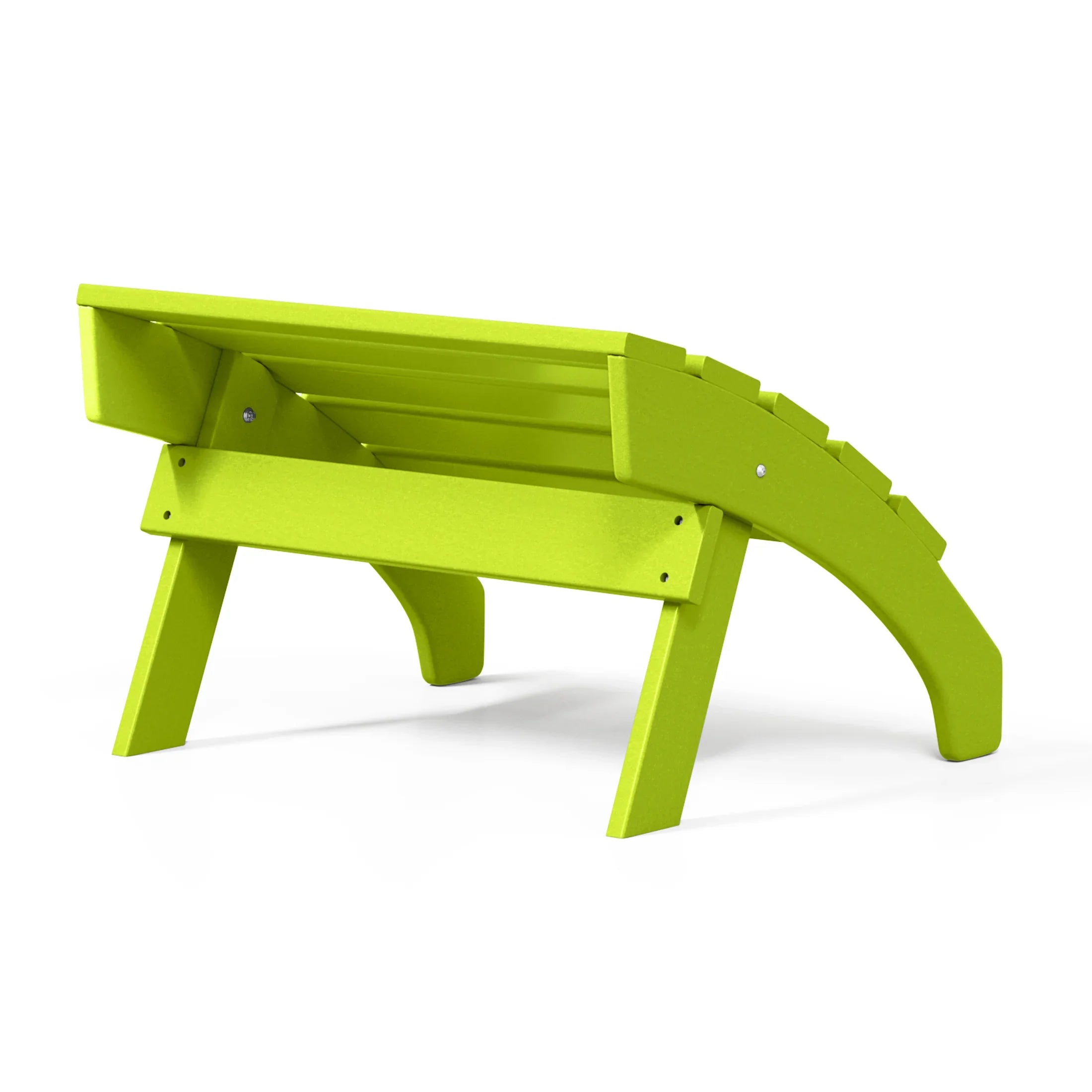 Portside Outdoor Patio HDPE Adirondack Ottoman Footrest