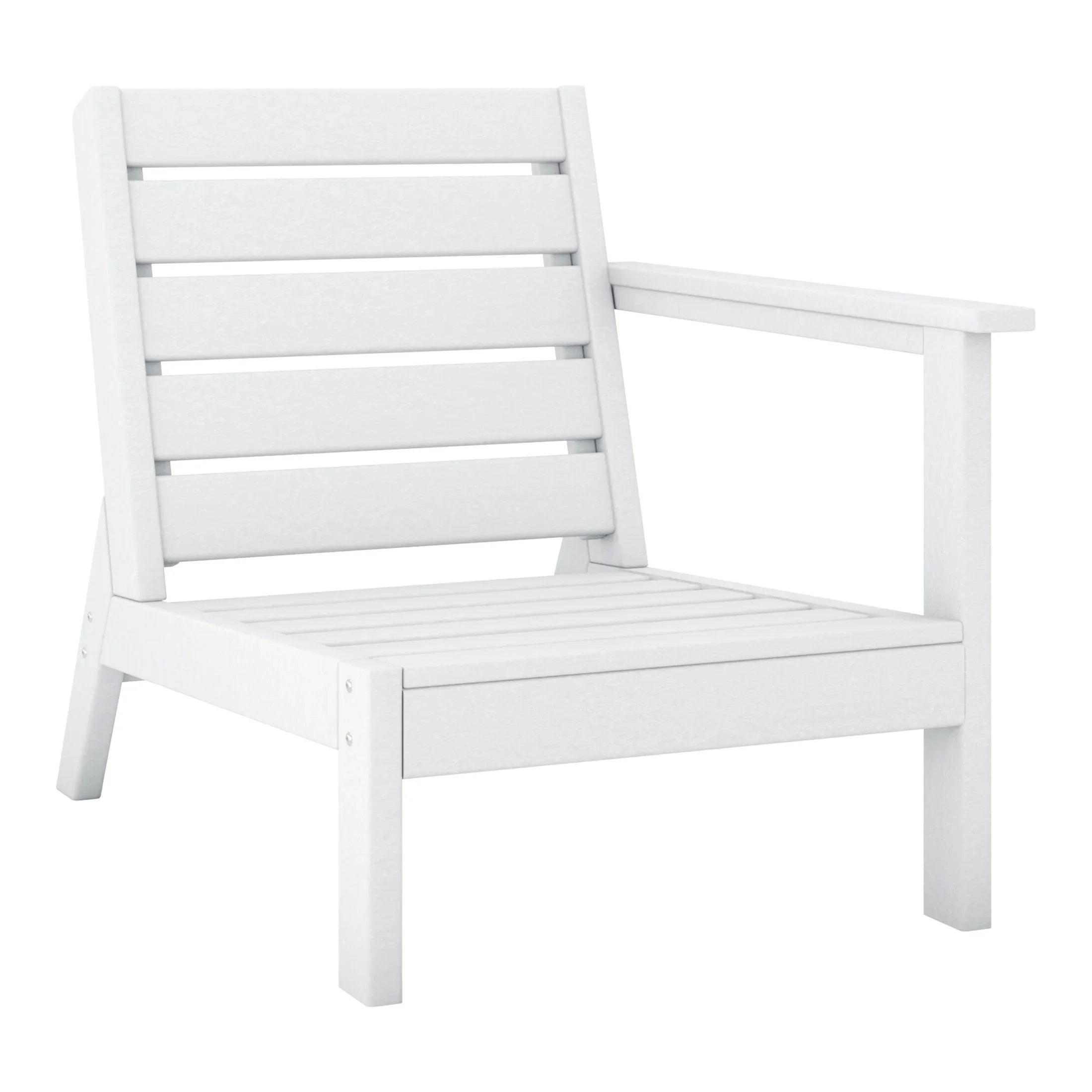 Portsmouth Outdoor Patio 3-Piece HDPE Deep Seating Sectional Sofa