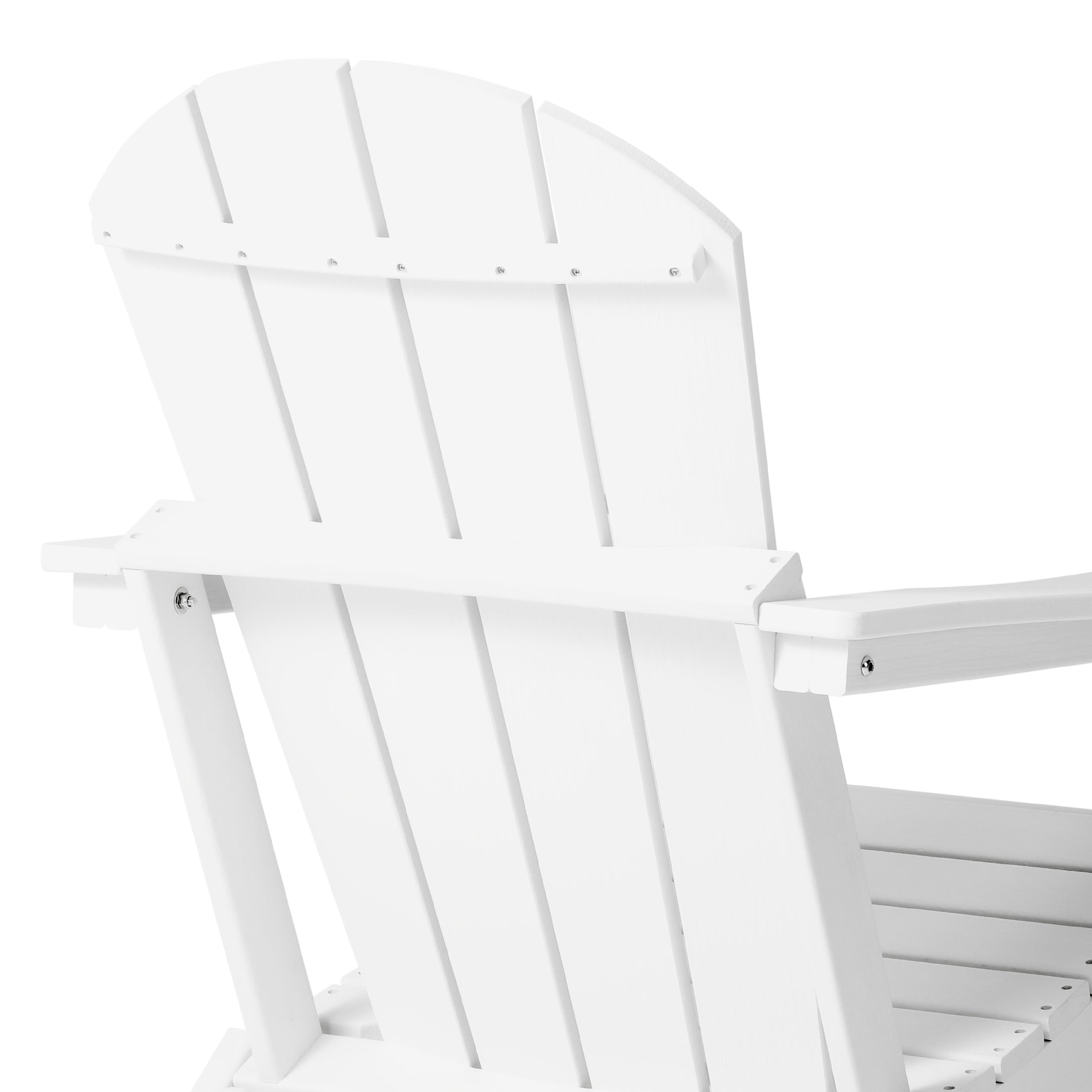 Rockport Outdoor Patio HDPE Resin Adirondack Chair With Cup Holder and Phone Holder