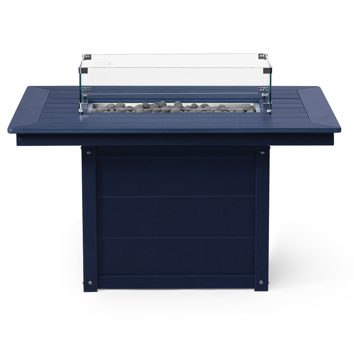 Sol 46" Modern Outdoor 55,000 BTU Patio Gas Propane Rectangle Deck Fire Pit Table