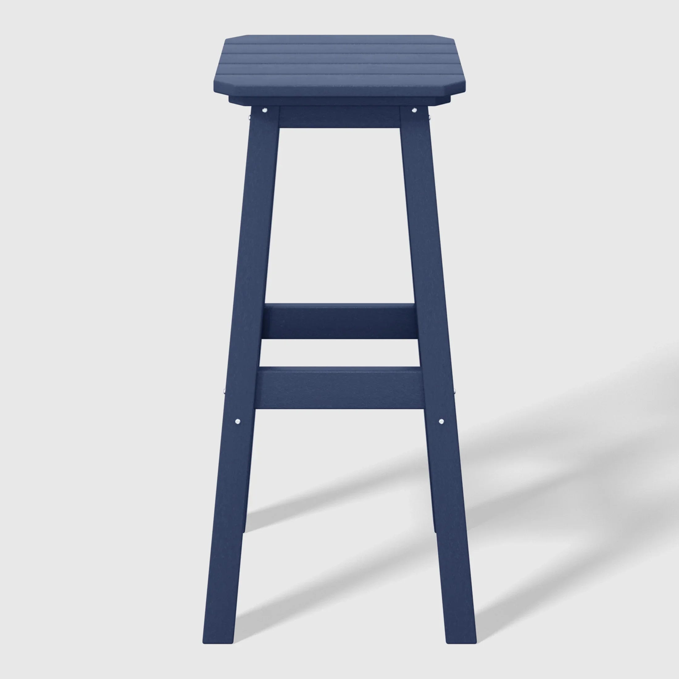 Paradise 29" HDPE Outdoor Patio Square Bar Stools (Set of 2)