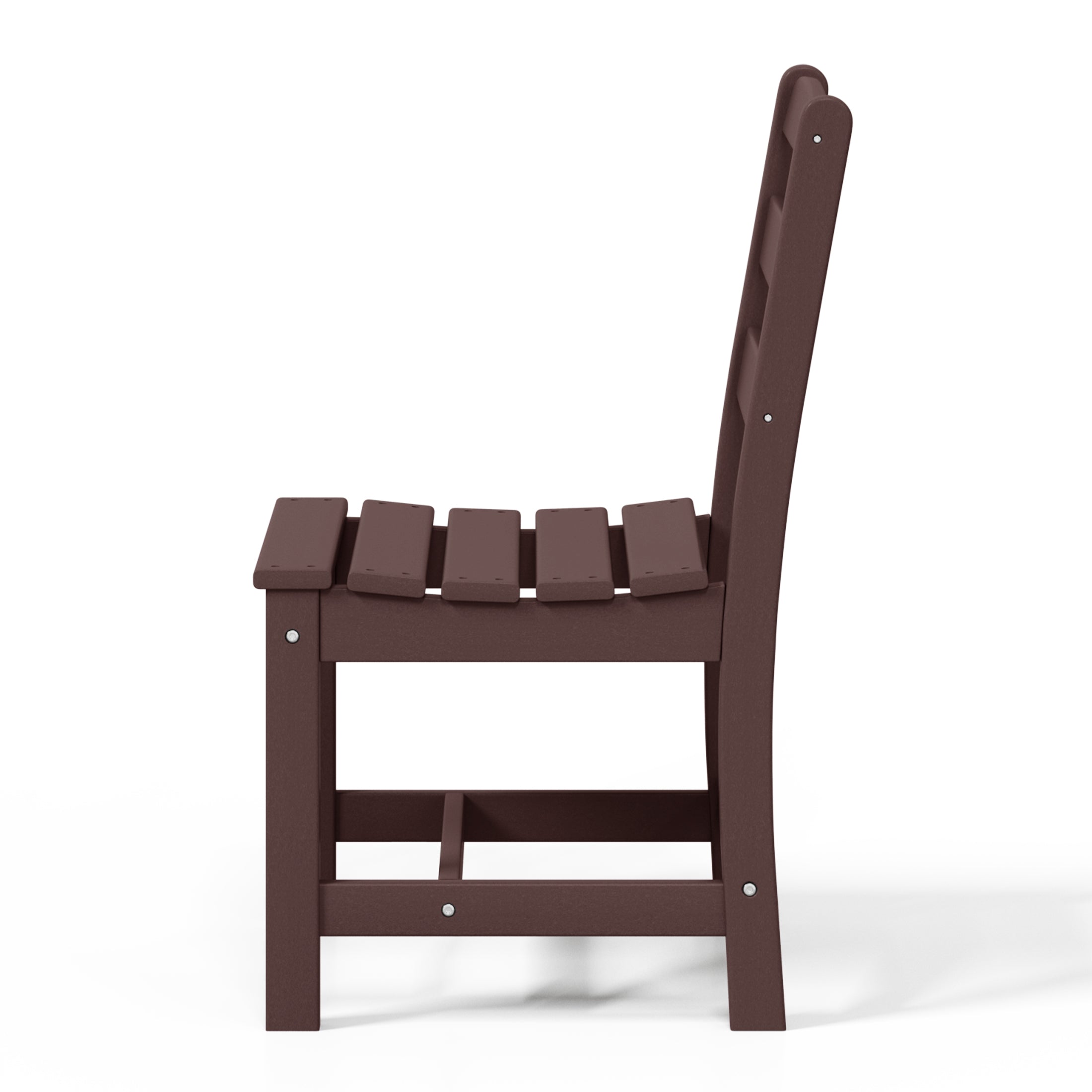 Palms Outdoor HDPE Patio Classic Armless Dining Side Chair