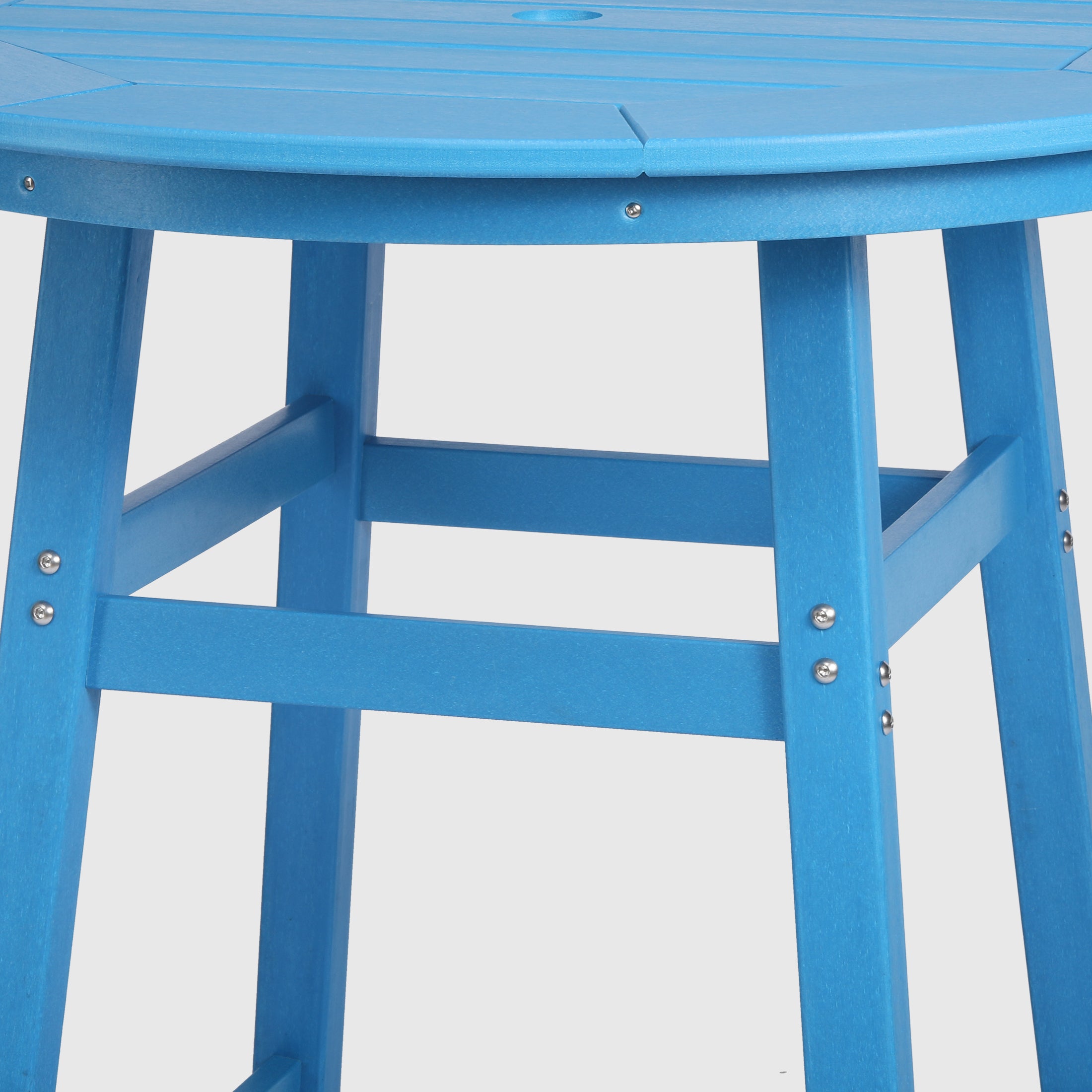 Paradise 5-Piece HDPE Outdoor Patio Dining Bar Bistro Table Set with Bar Stools