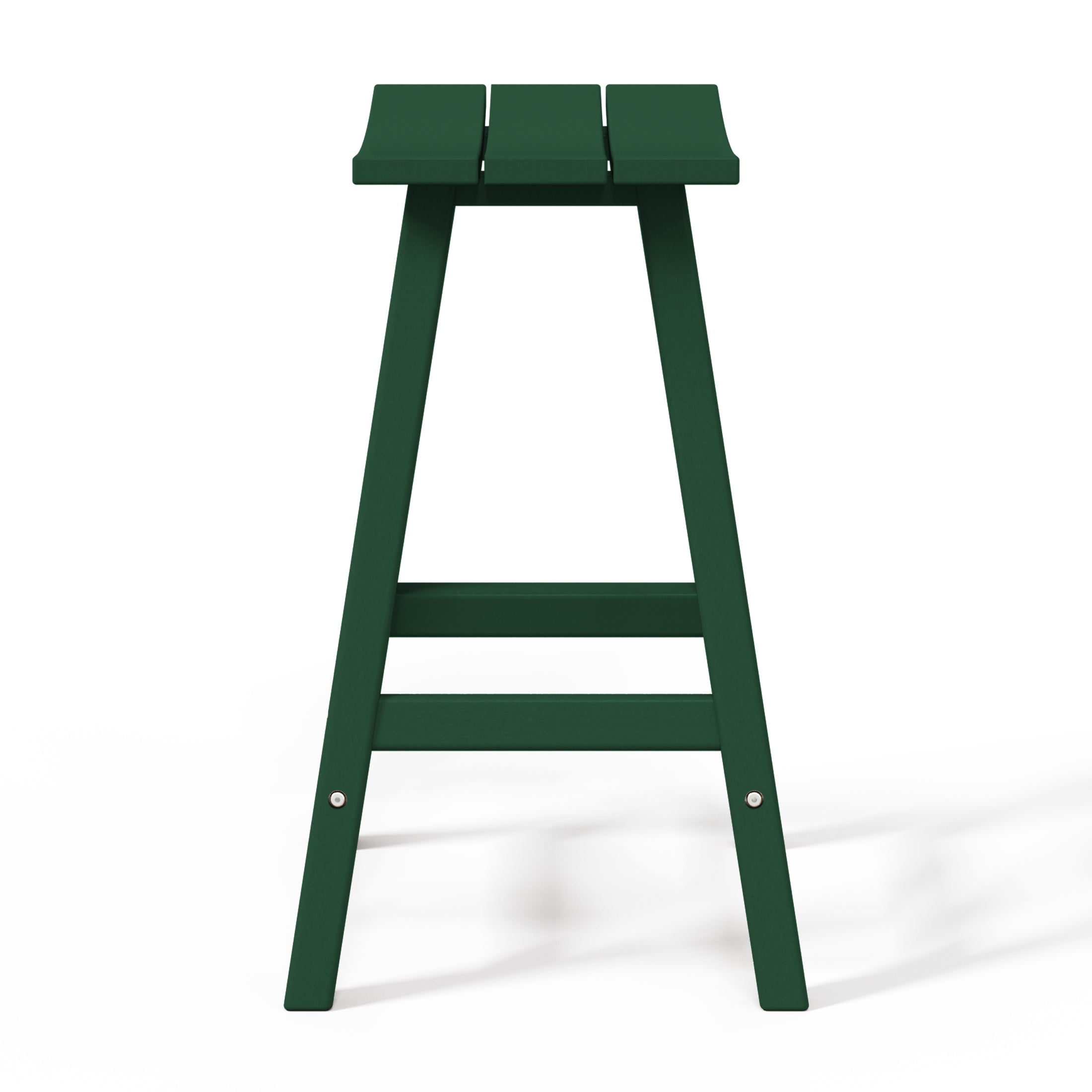 Paradise 24" HDPE Outdoor Patio Counter Height Bar Stools (Set of 2)