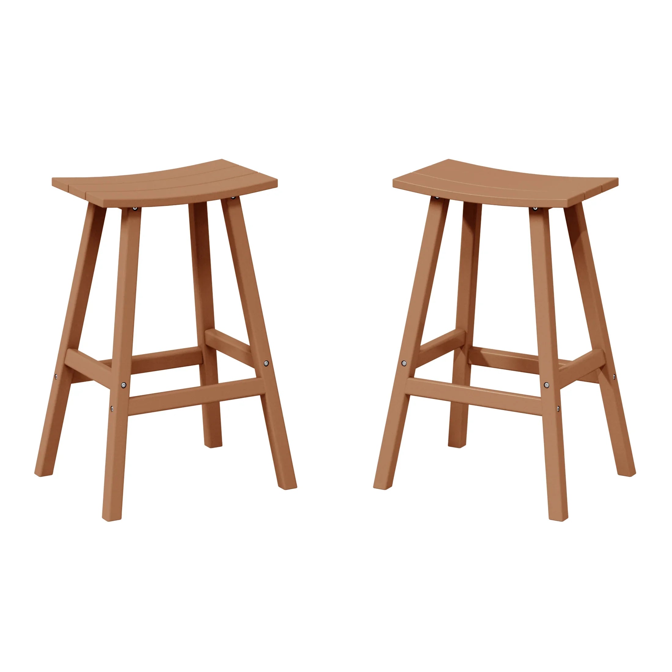 Paradise 2 piece set of 29" height Outdoor / Patio Saddle bar stools