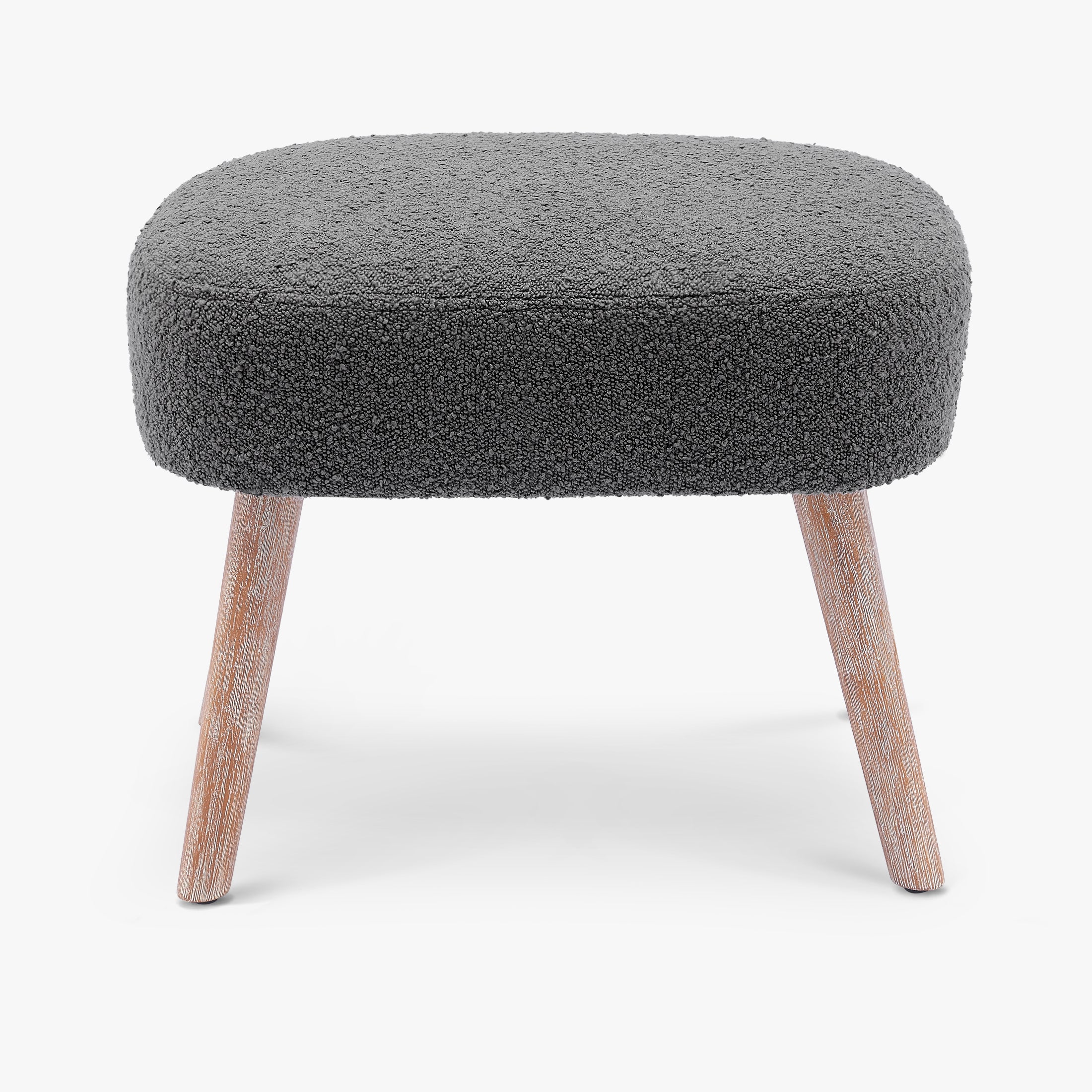 Amélie 21" Wide Square Upholstered Cushion Ottoman Foot Stool