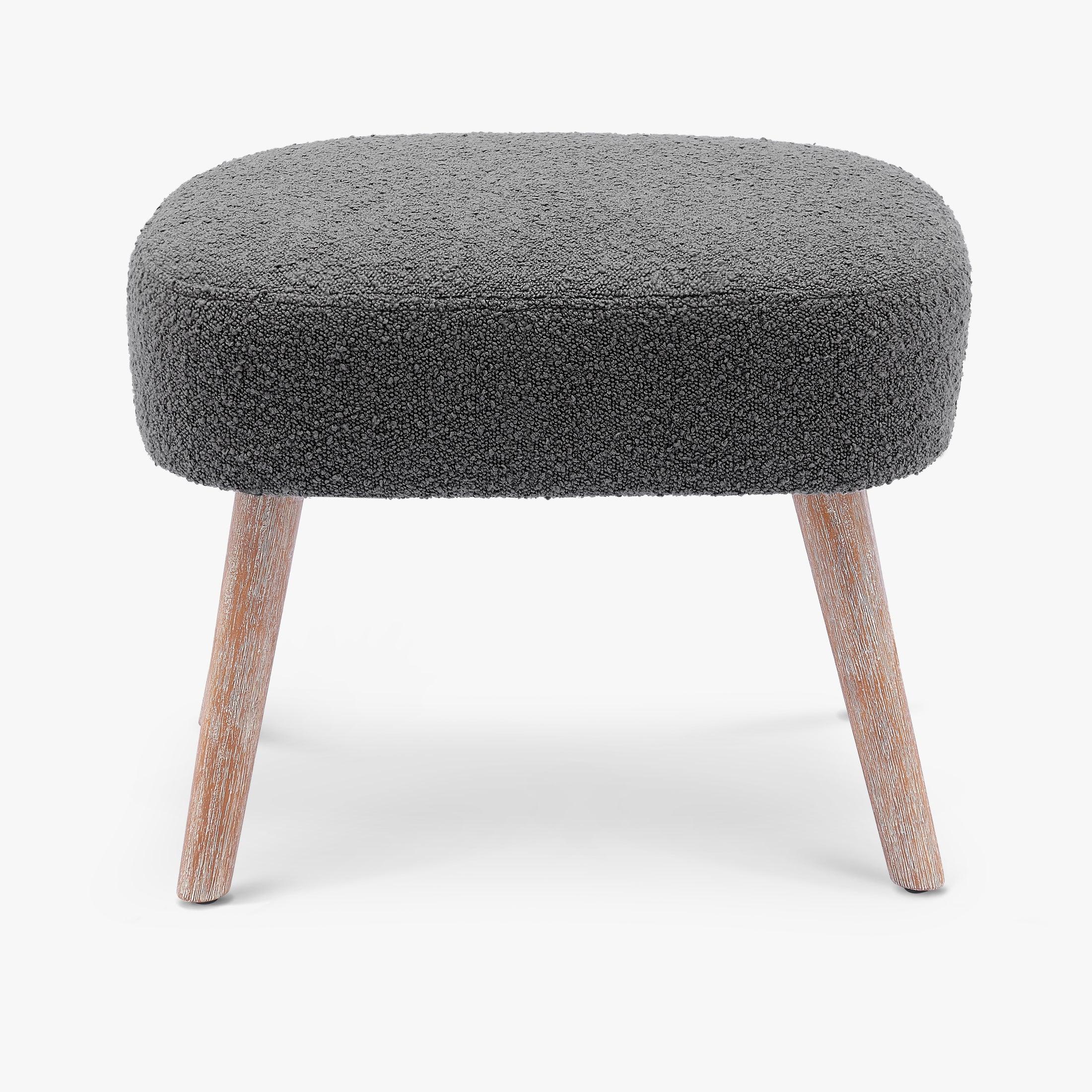 Amélie 21" Wide Square Upholstered Cushion Ottoman Foot Stool