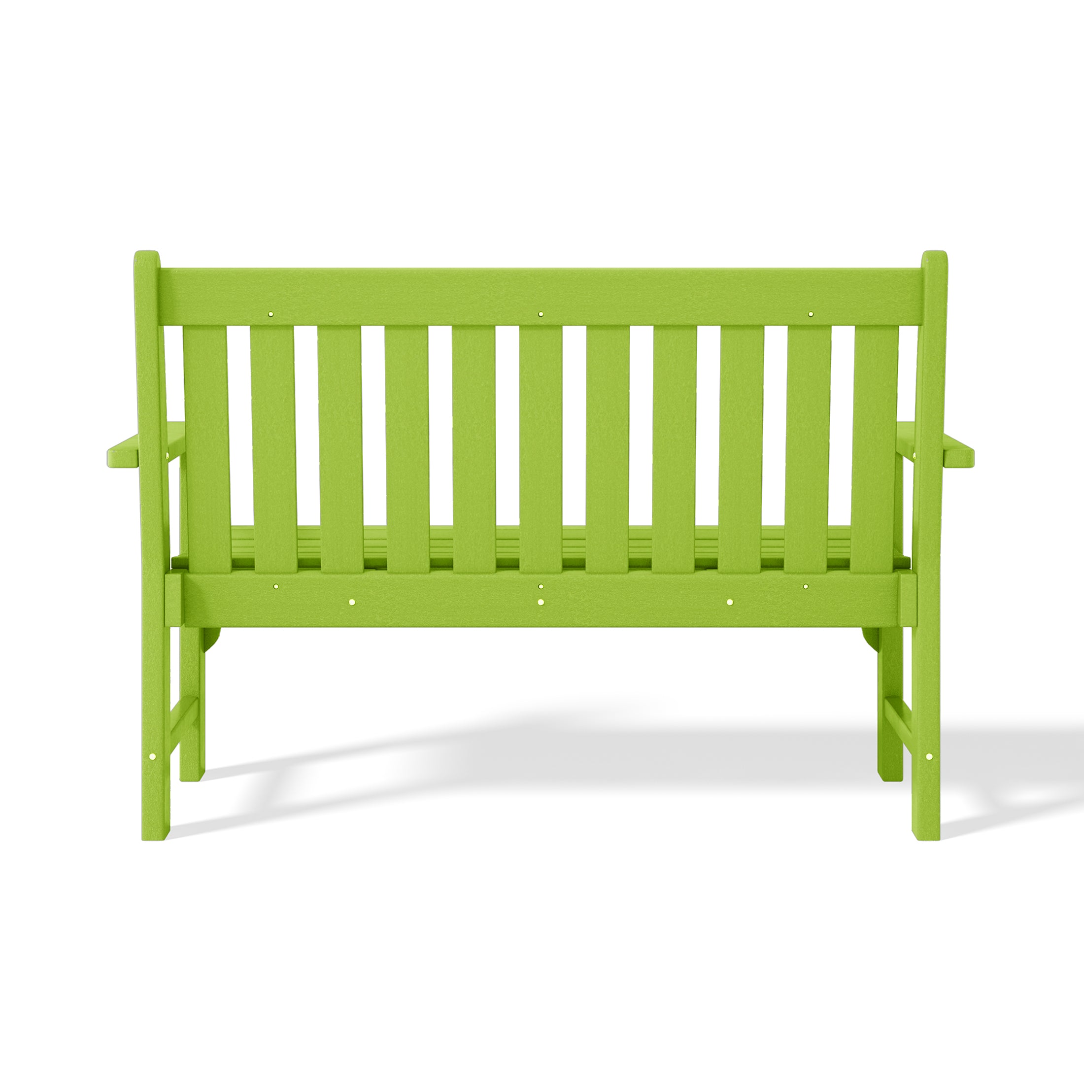Paradise Outdoor 2-Person All-Weather HDPE Front Porch Garden Bench