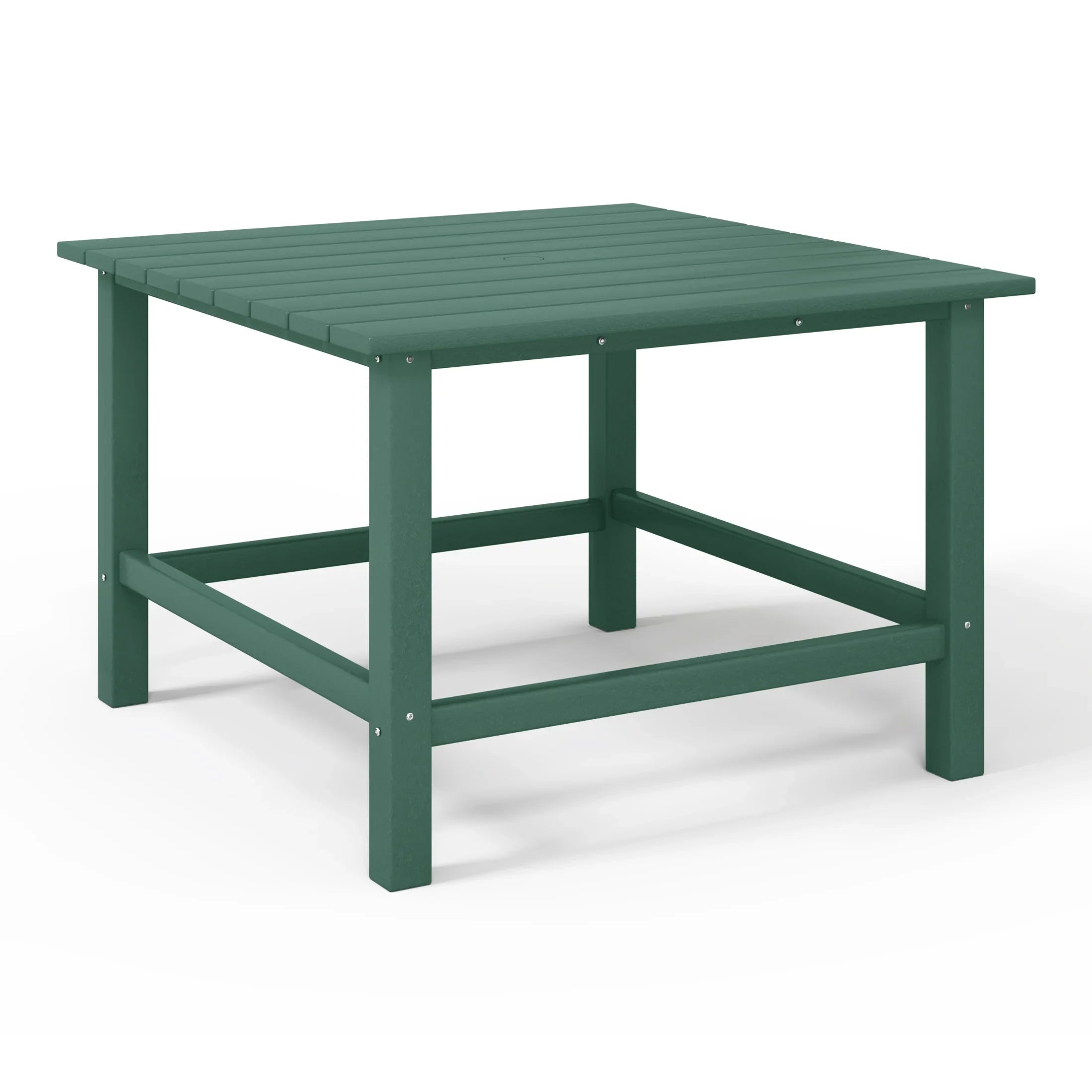 Paradise Kids 5-Piece HDPE Outdoor Square Patio Dining Table and Chairs Set