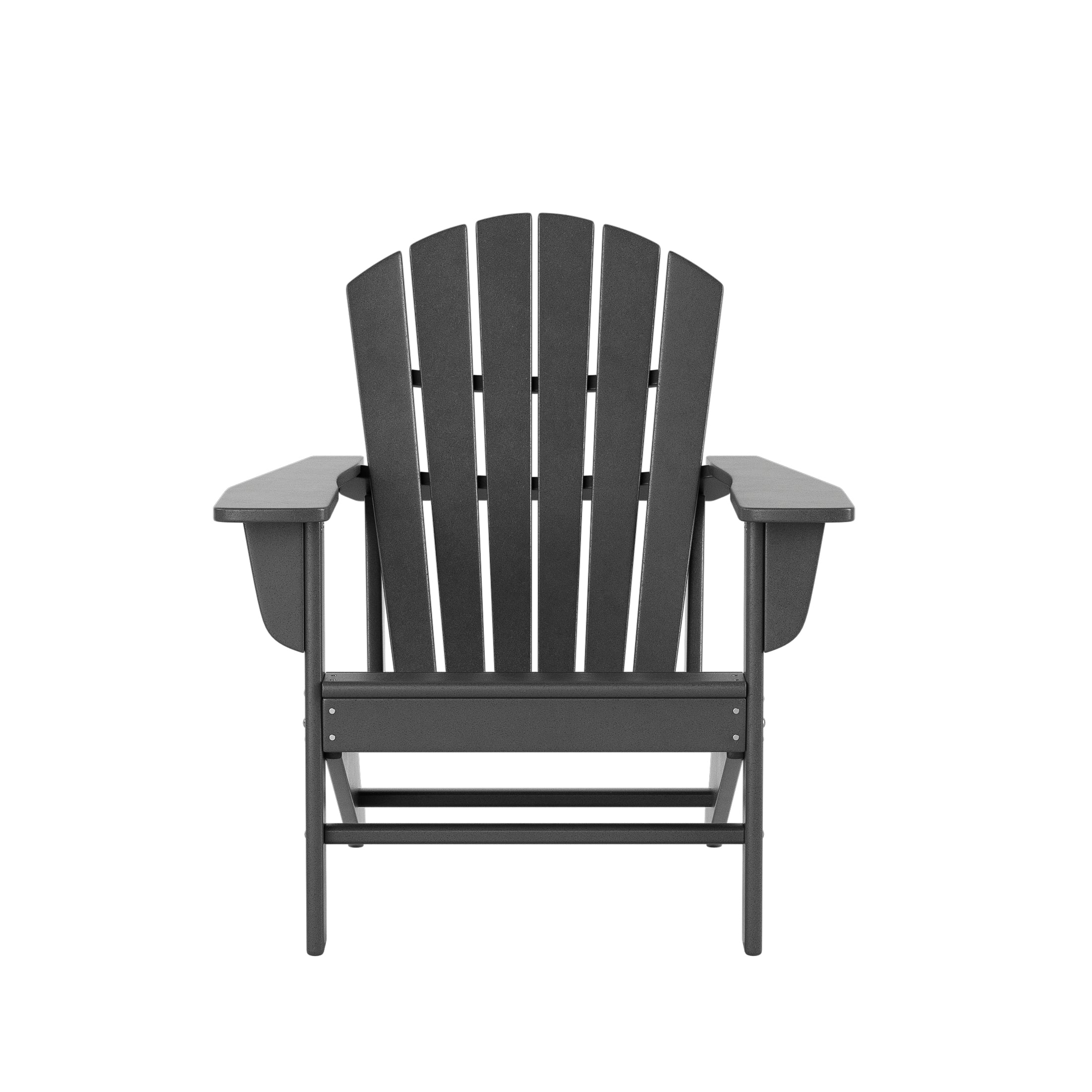 Portside 5-Piece Outdoor Patio HDPE Adirondack Chair With Square Coffee Table Conversation Set