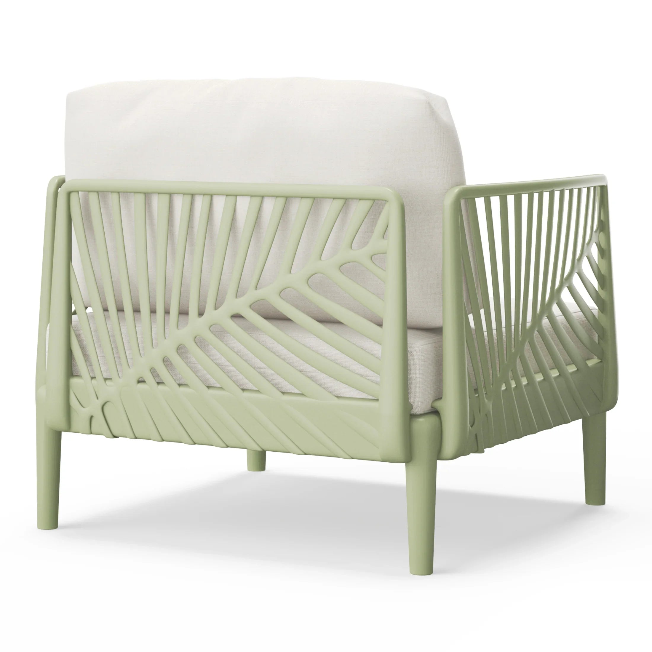 Sunshine Modern Outdoor Polypropylene Resin Deep Seating Patio Club Chair