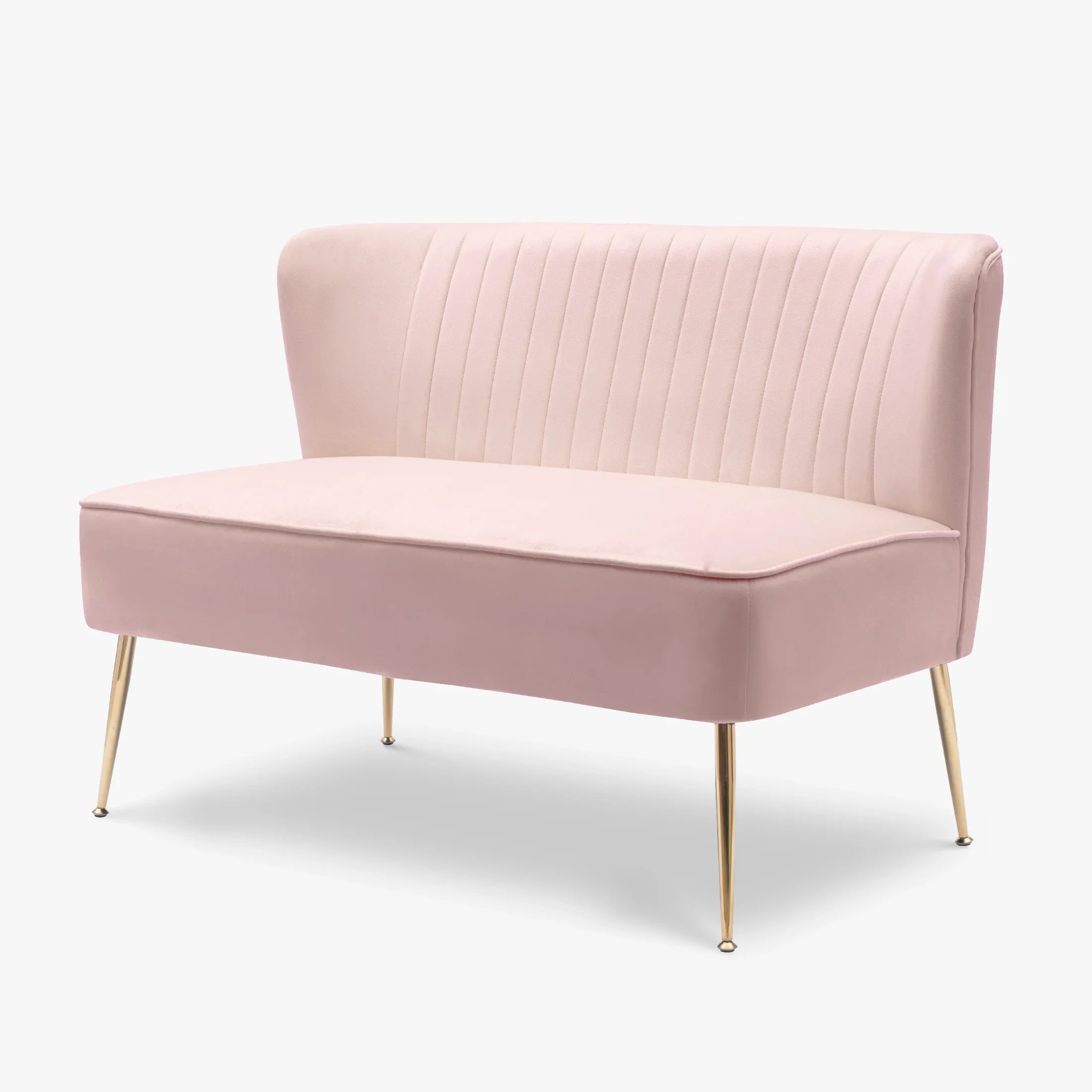 Alaia 46" Wide Upholstered Velvet Love Seat Sofa