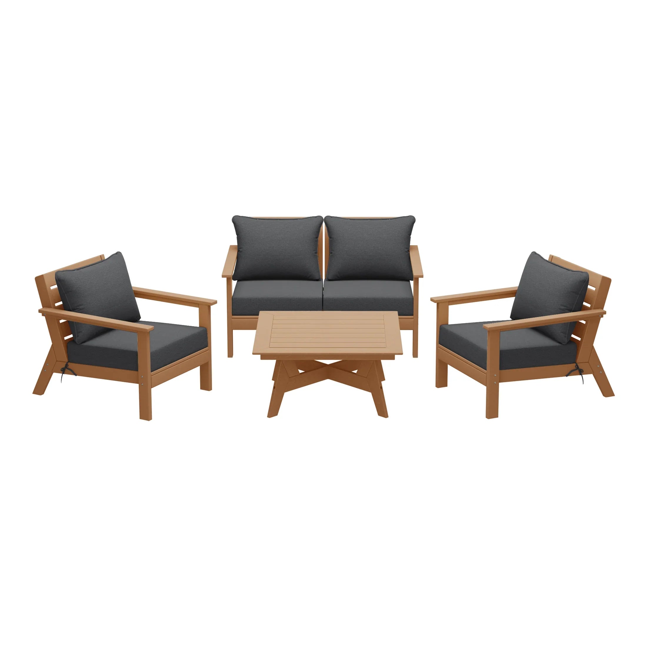 Portsmouth Outdoor 5-Piece Modular Sectional Patio Furniture Sofa Set