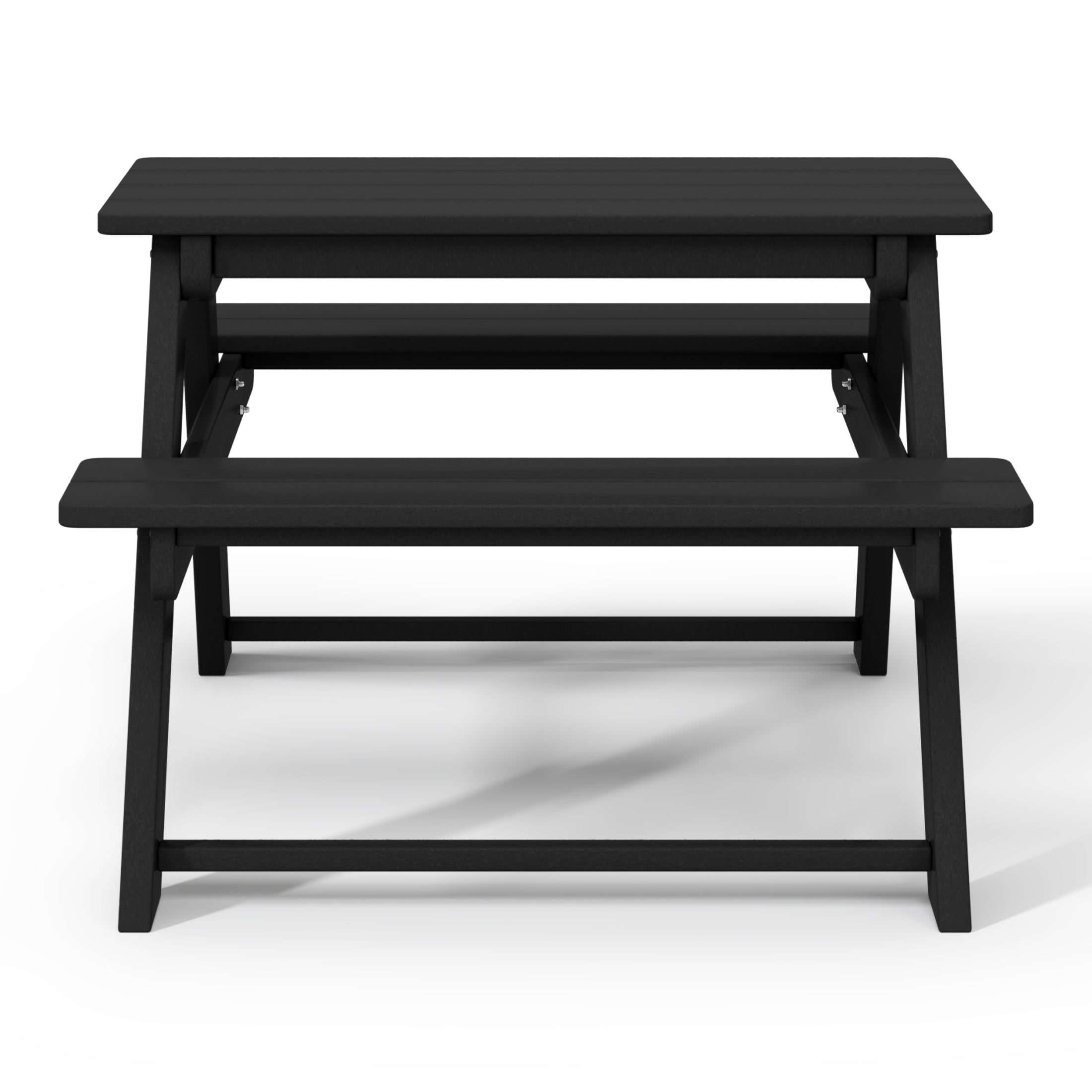 Paradise Outdoor Patio Kids HDPE Plastic Picnic Bench Table