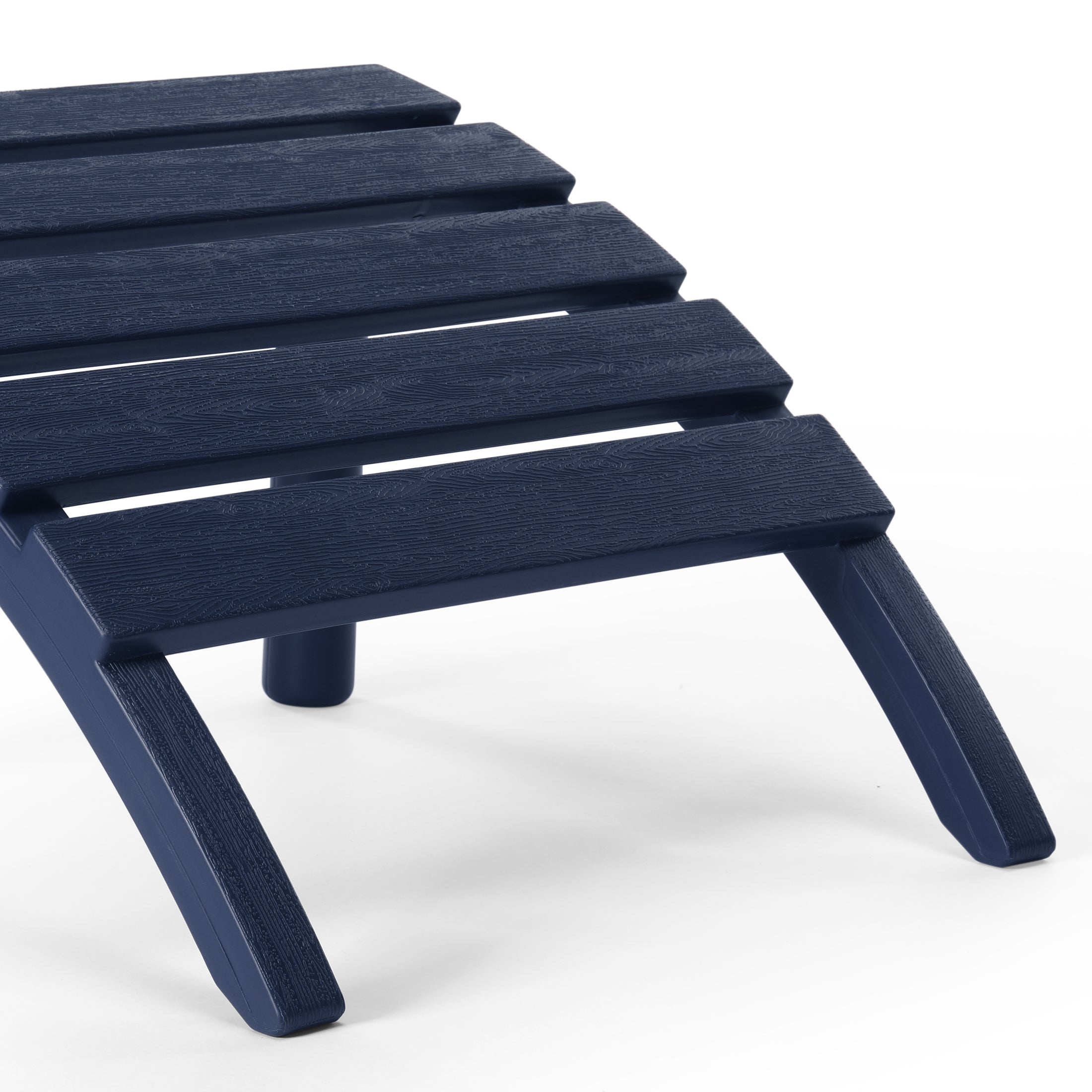 Cayman Outdoor Patio HDPE Adirondack Ottoman Footrest