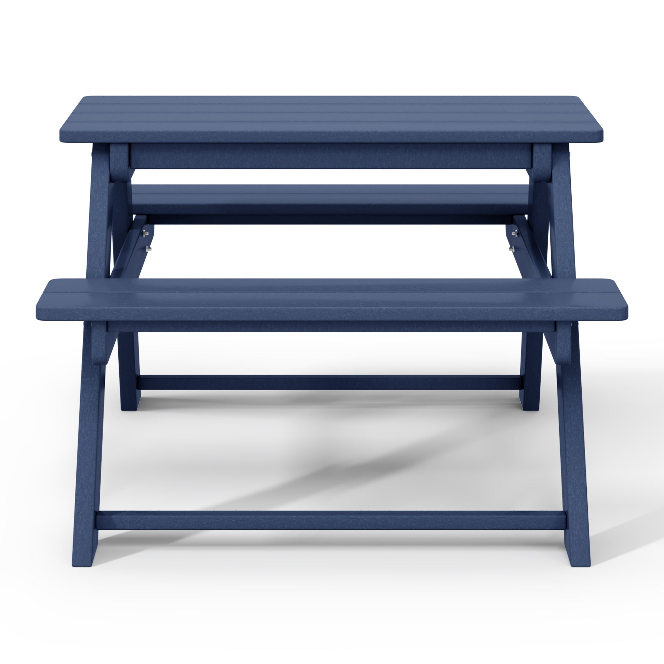 Paradise Outdoor Patio Kids HDPE Plastic Picnic Bench Table