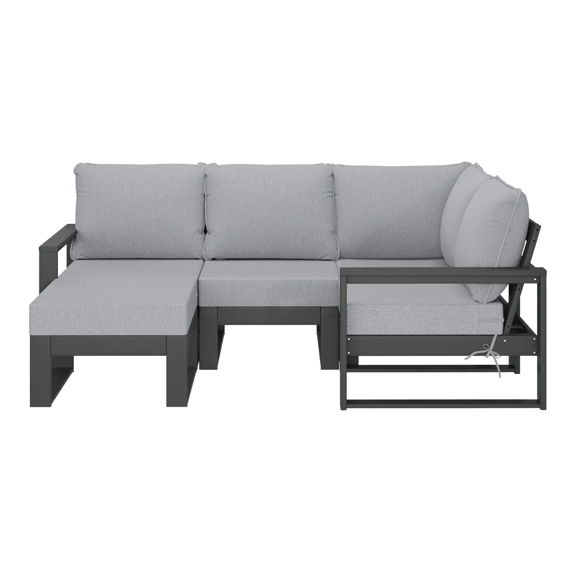 Rockaway 5-piece Outdoor Sectional Modular Patio Furniture Sofa Set
