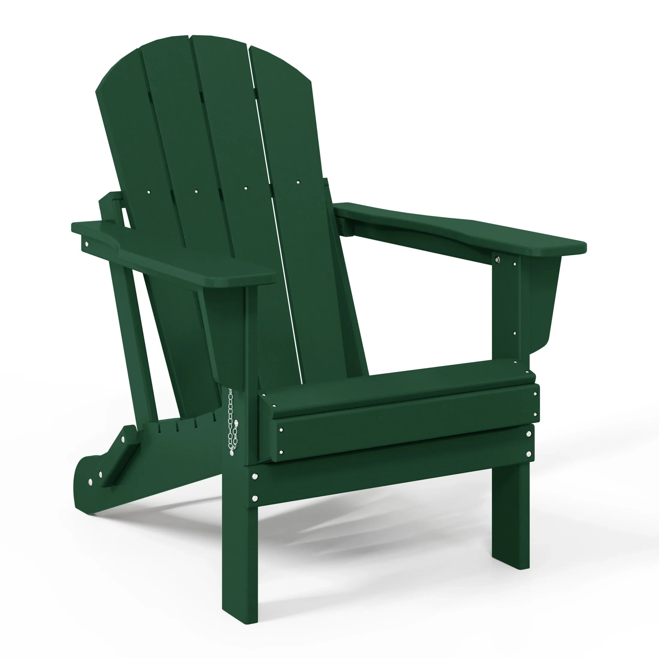 Paradise 5-Piece HDPE Folding Adirondack Chair Outdoor Patio Conversation Set