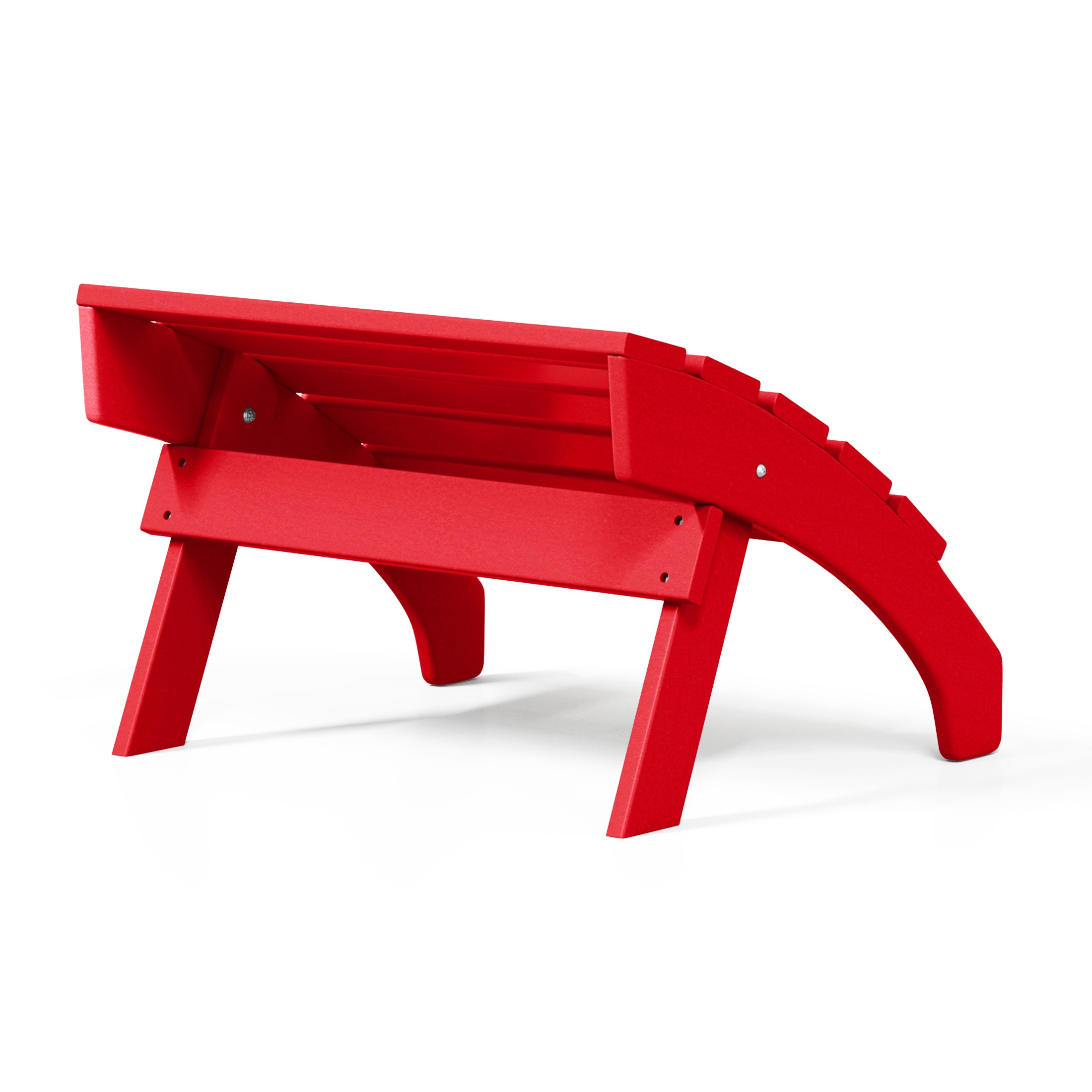 Portside Outdoor Patio HDPE Adirondack Ottoman Footrest