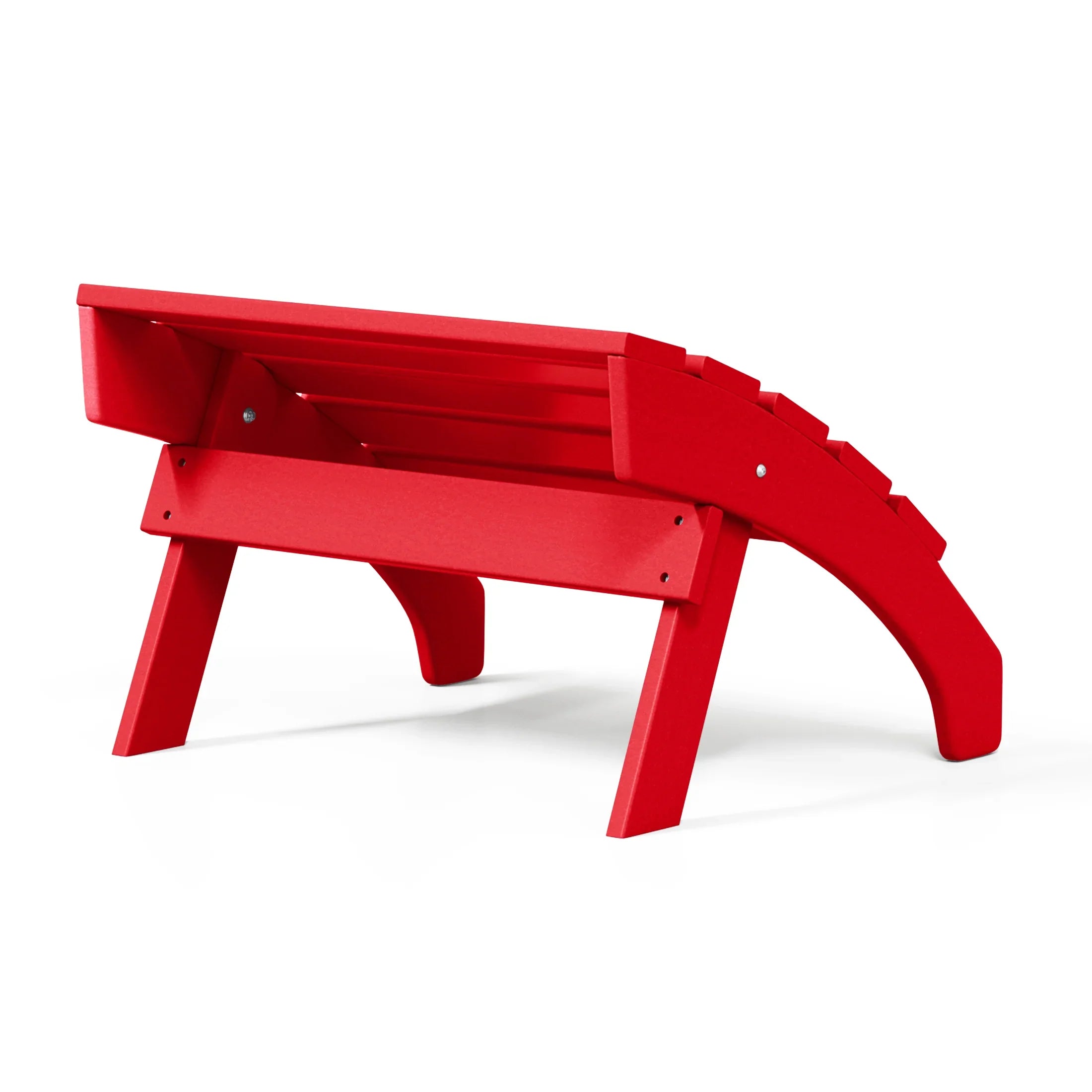Portside Outdoor Patio HDPE Adirondack Ottoman Footrest