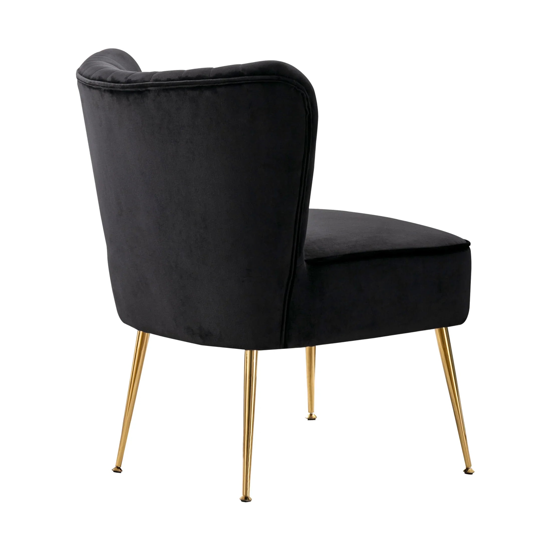 Alaia Mid Century Modern Tufted Velvet Loveseat Sofa and 22" Accent Chair 3-Piece Set