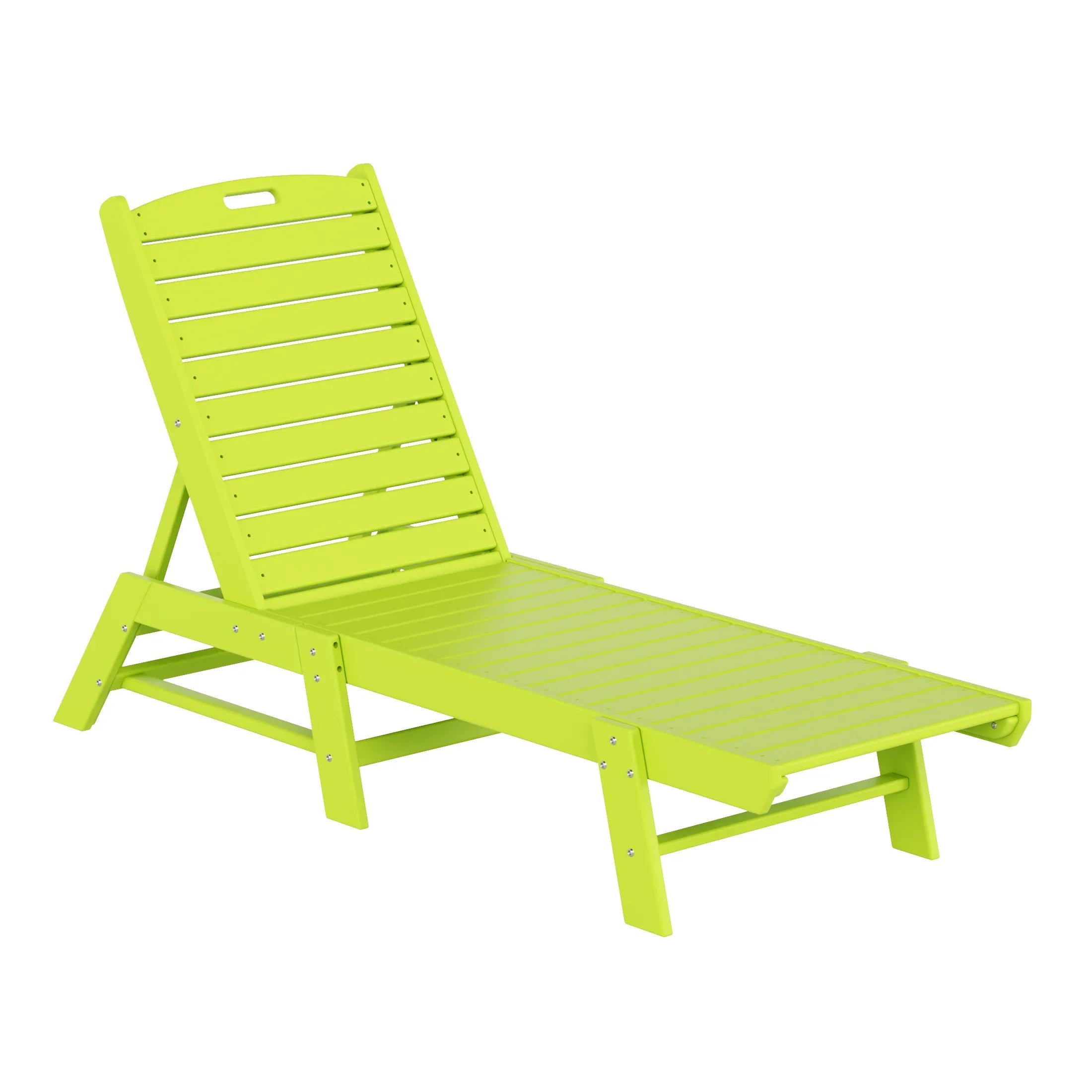 Paradise Poly Reclining Outdoor Patio Chaise Lounge Chair Adjustable
