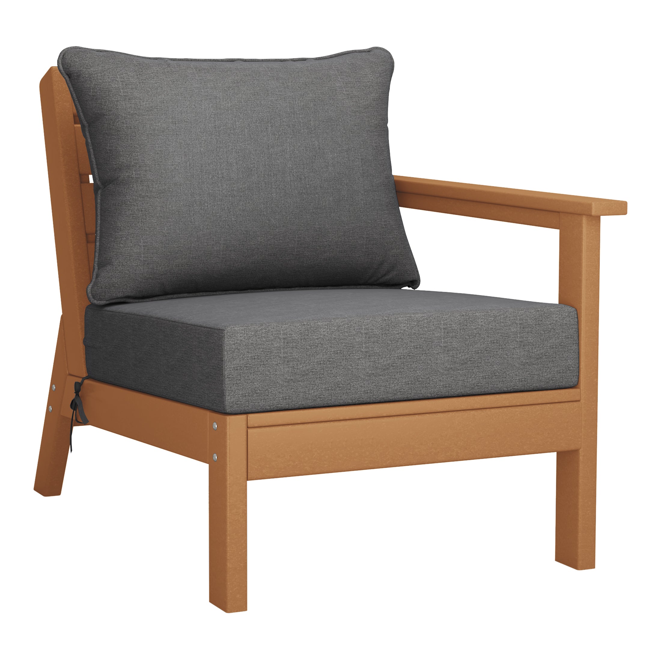 Portsmouth Outdoor Patio HDPE Sectional Sofa with Patio Cushions