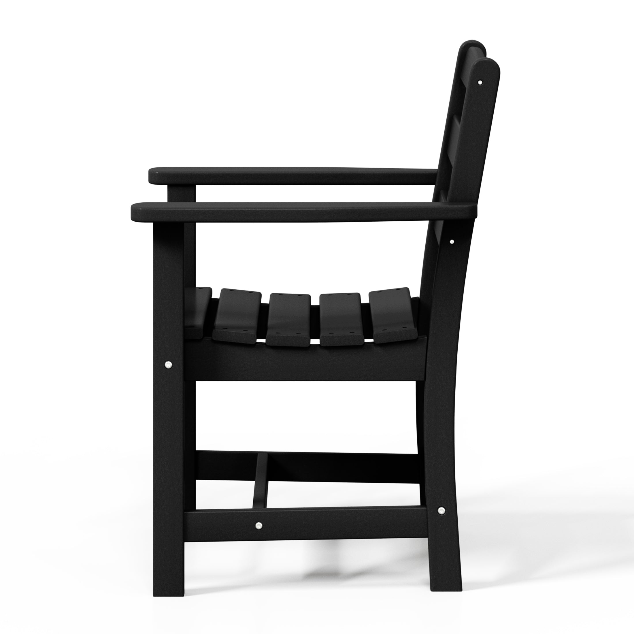 Palms Outdoor HDPE Patio Classic Dining Arm Chair