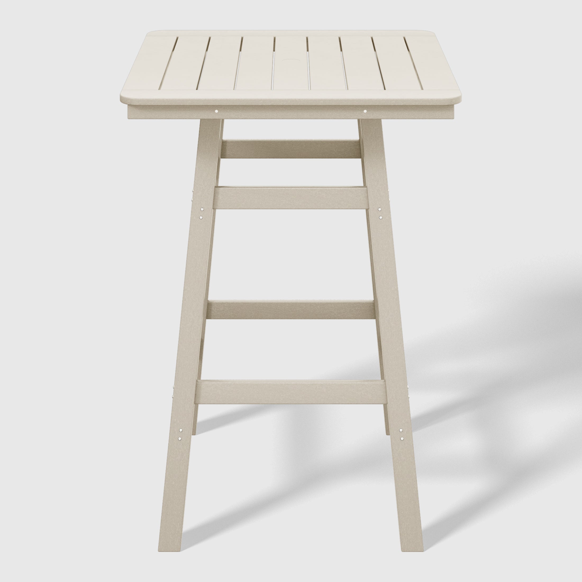 Paradise 30" Square Outdoor Patio Bistro Bar Table With Umbrella Hole